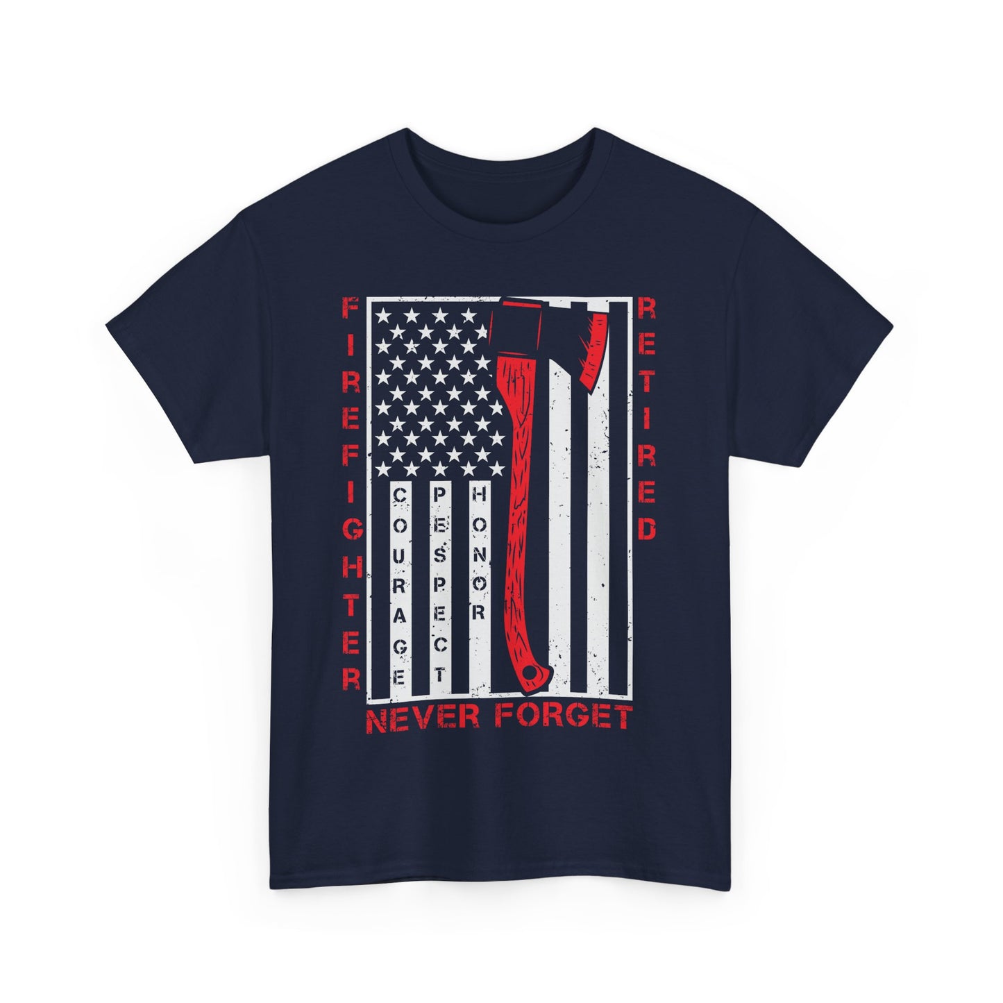Retired Firefighter Tee | Tribute Shirt, Firefighter Gift, Fireman T-Shirt, Hero Apparel, 4th of July Shirt