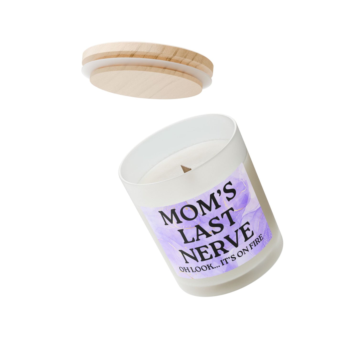 "Mom's Last Nerve" 11oz Frosted Glass