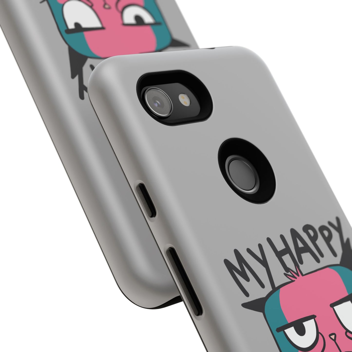 Funny Cat Phone Case - 'My Happy Face' Tough Design