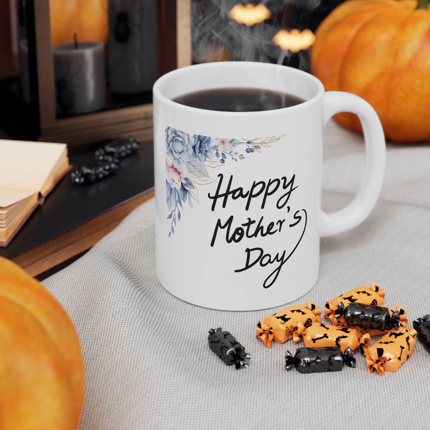 Floral Happy Mother's Day Ceramic Mug - 11oz