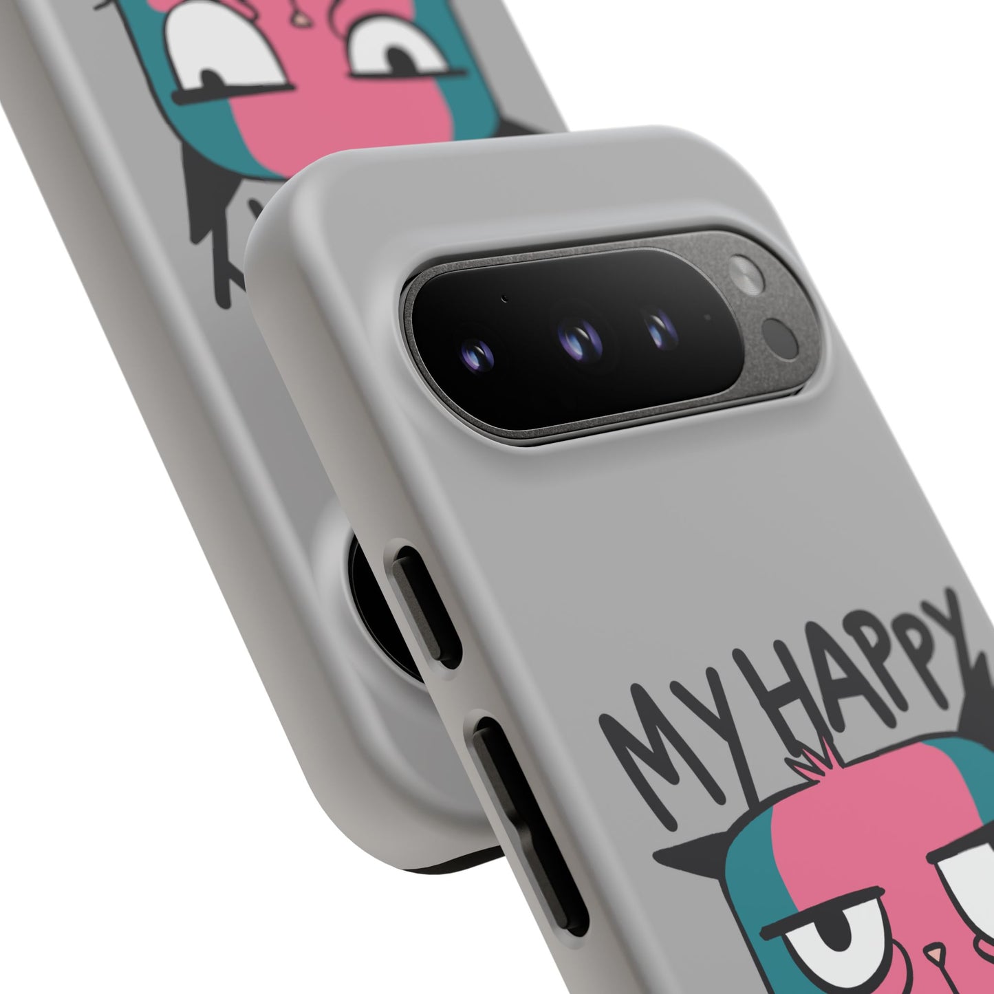 Funny Cat Phone Case - 'My Happy Face' Tough Design