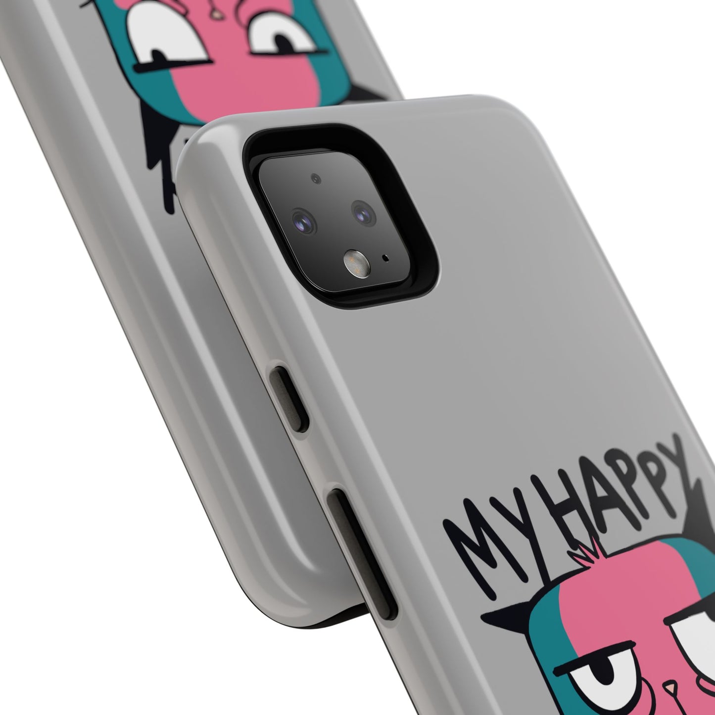 Funny Cat Phone Case - 'My Happy Face' Tough Design