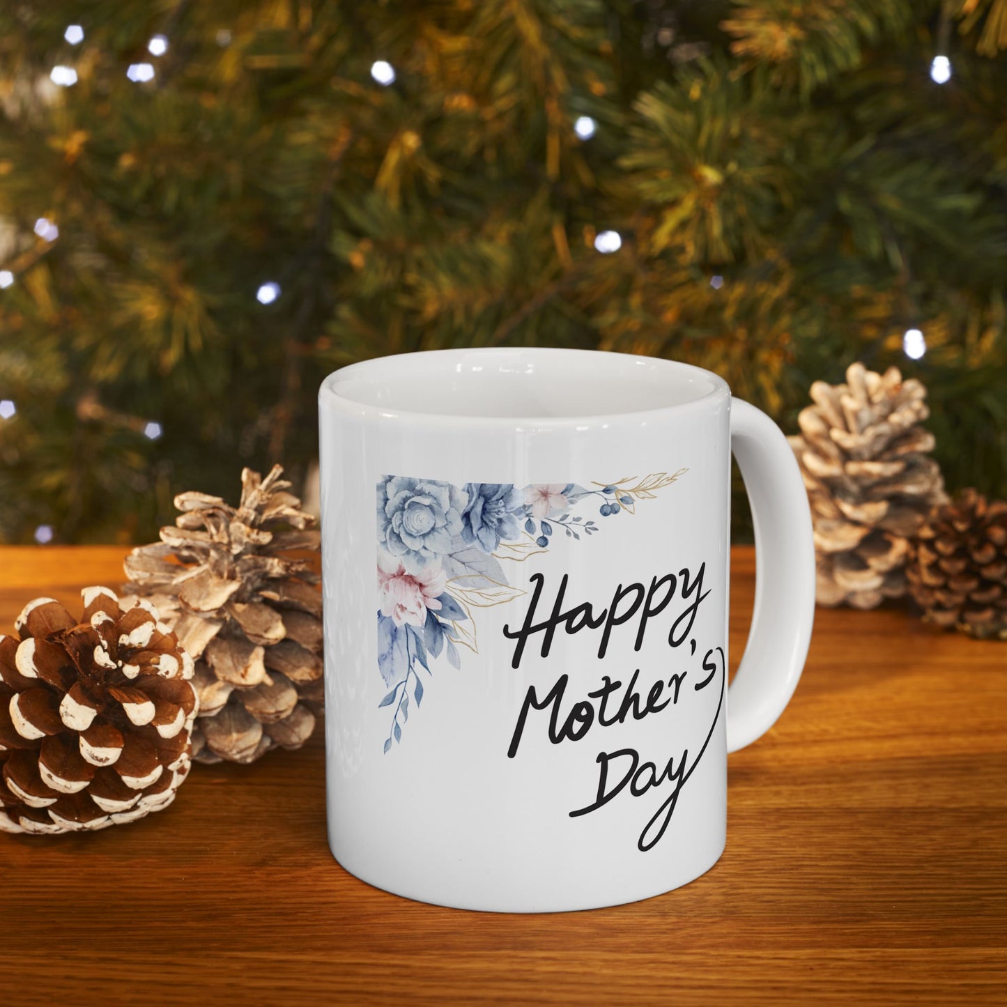 Floral Happy Mother's Day Ceramic Mug - 11oz