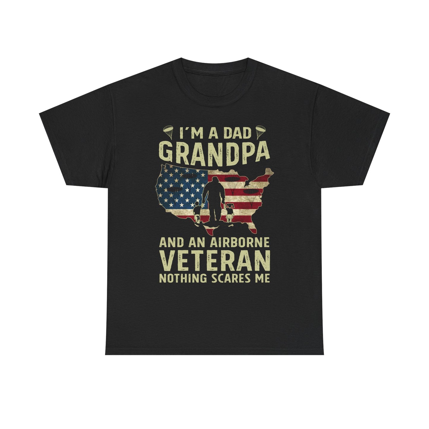 Fearless Legacy: Dad, Grandpa & Airborne Veteran T-Shirt