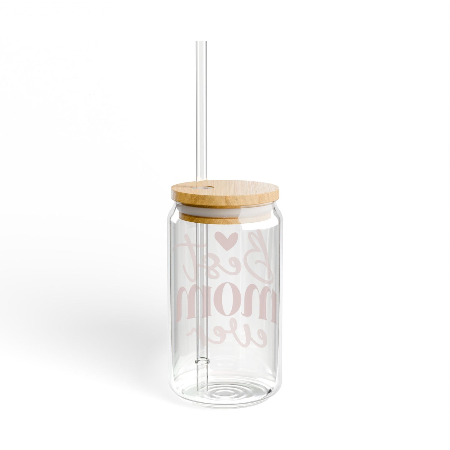 Best Mom Ever Sipper Glass – 16oz Reusable Drink Container