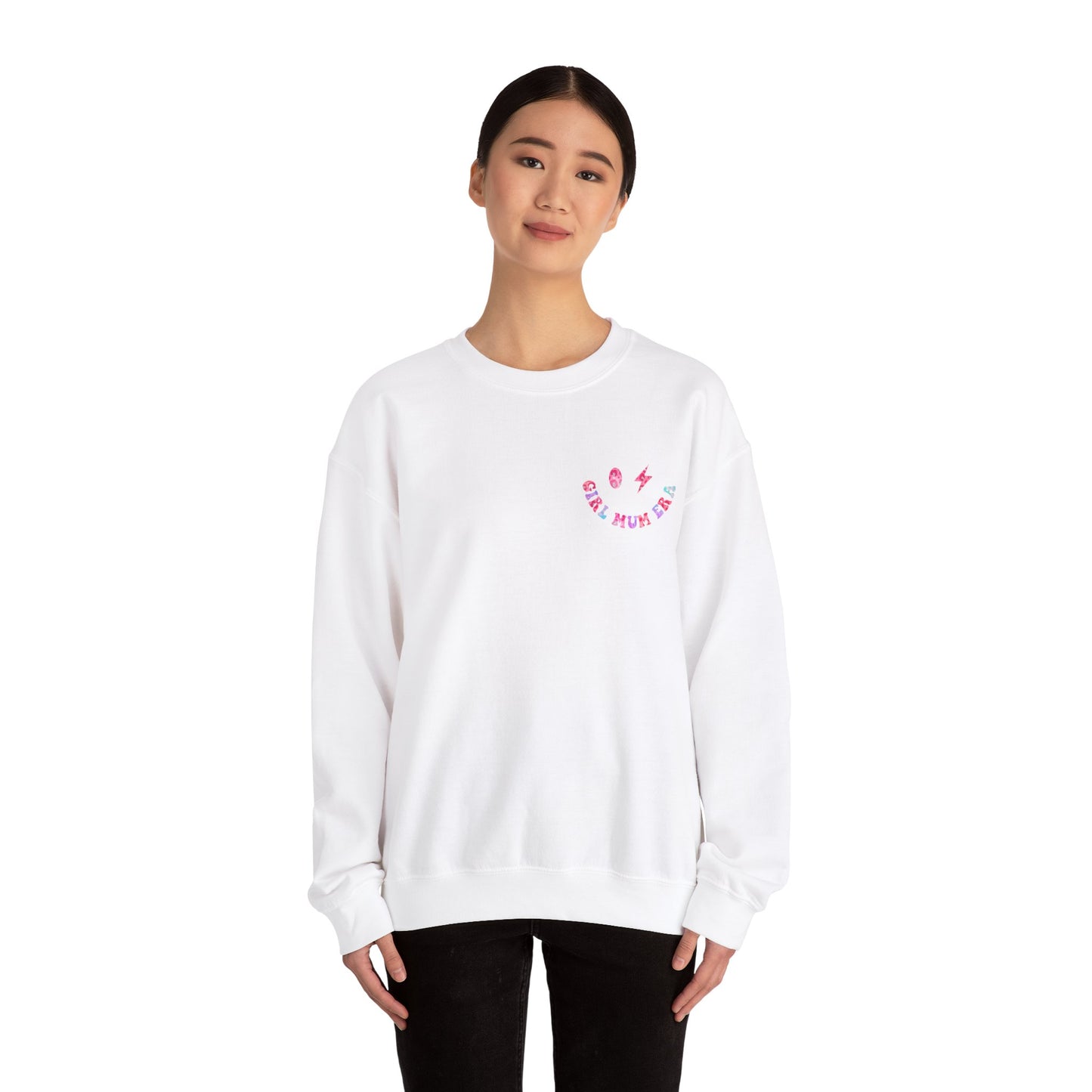 'In My Girl Mum Era' Cute Crewneck Sweatshirt Perfect for Mother's Day