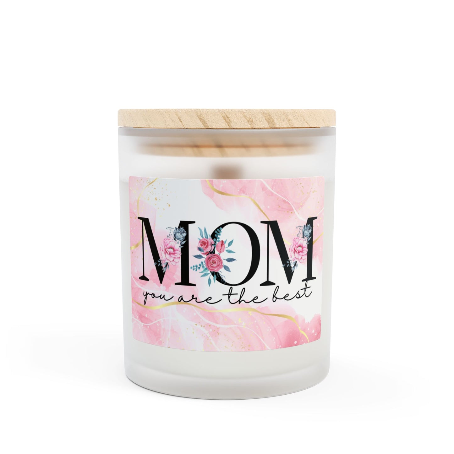 Frosted Glass Candle for Mom - 11oz - Perfect Gift for Birthdays and Mother's Day