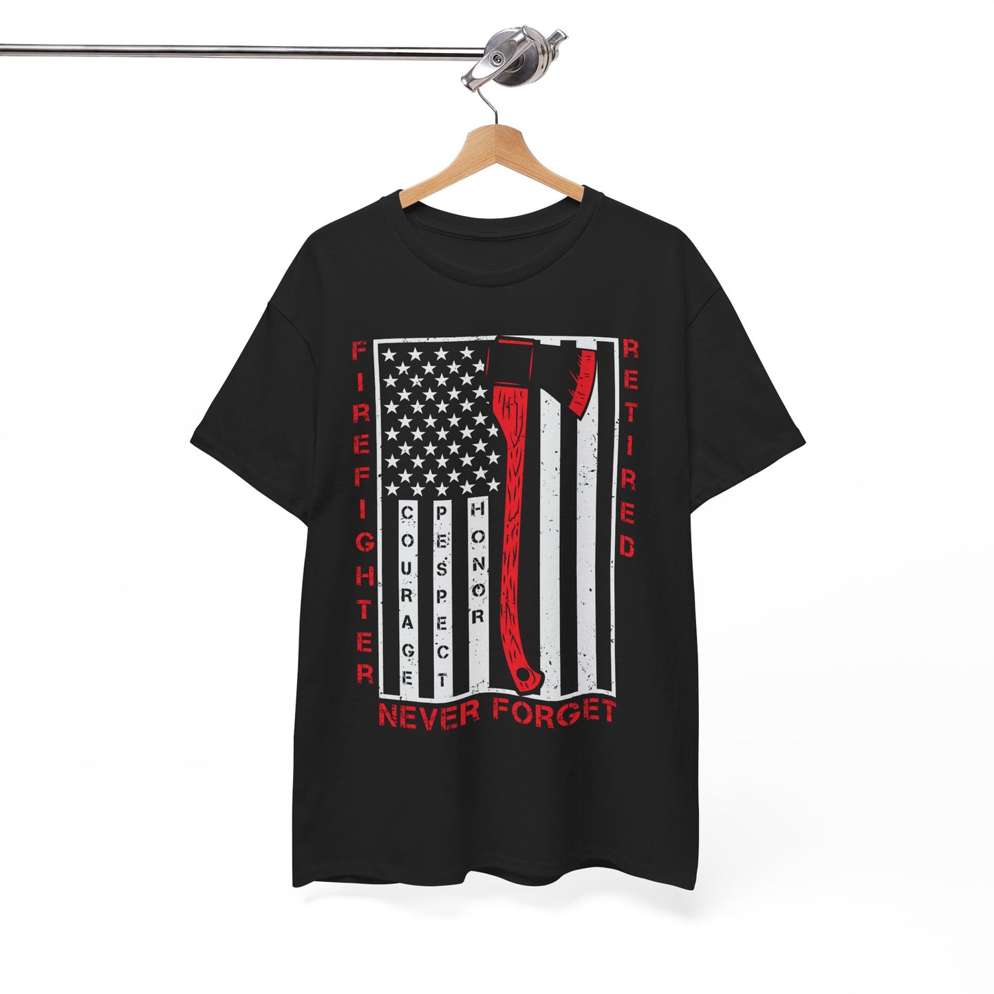 Retired Firefighter Tee | Tribute Shirt, Firefighter Gift, Fireman T-Shirt, Hero Apparel, 4th of July Shirt