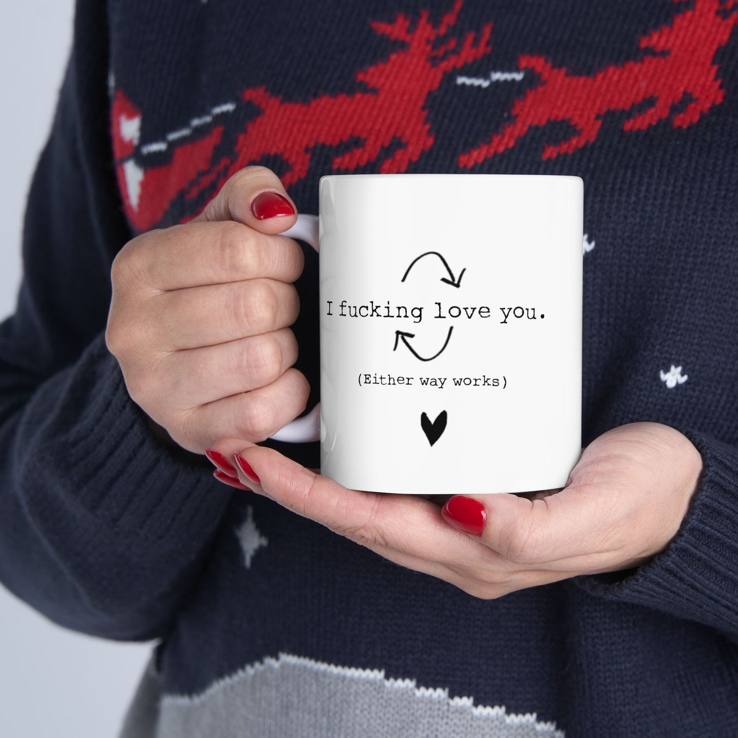 Funny Ceramic Mug - "I F***ing Love You" - Perfect Gift for Coffee Lovers