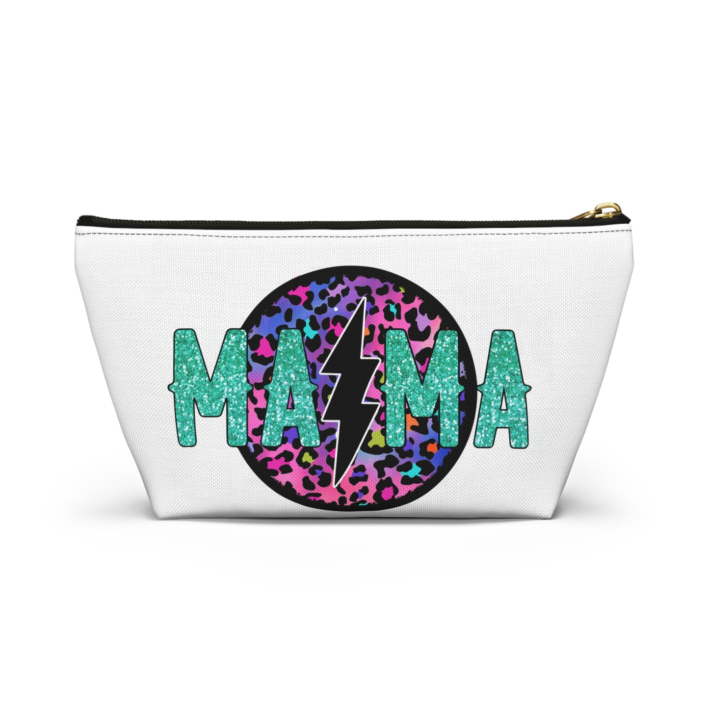 Colorful Leopard Print Accessory Pouch for Moms | #momlife & Mama Designs