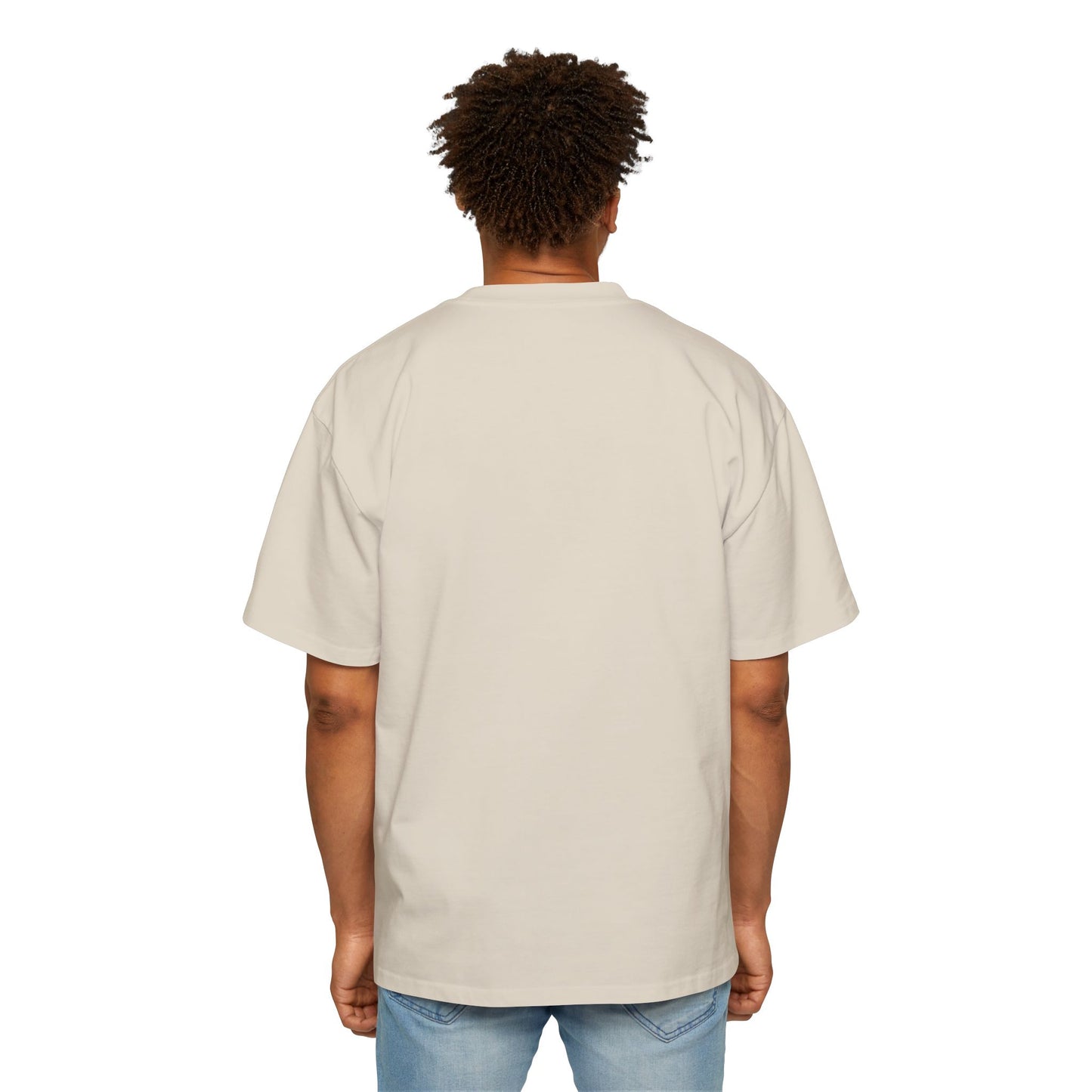 Men's Oversized Tee with 'Be Your Self' Design Light Edition - Trendy Streetwear, Casual Weekend Wear, Gift for Him, Self-Expression Style, Unisex Fashion