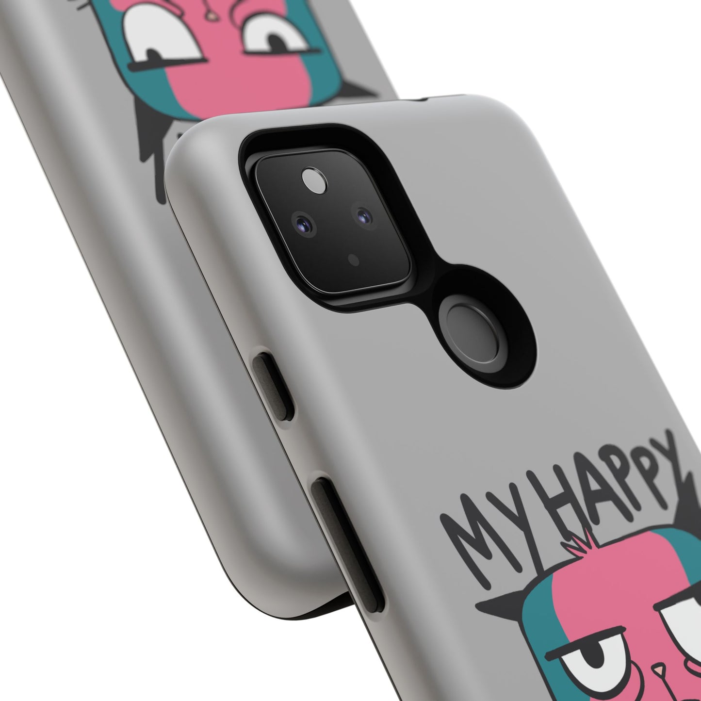 Funny Cat Phone Case - 'My Happy Face' Tough Design