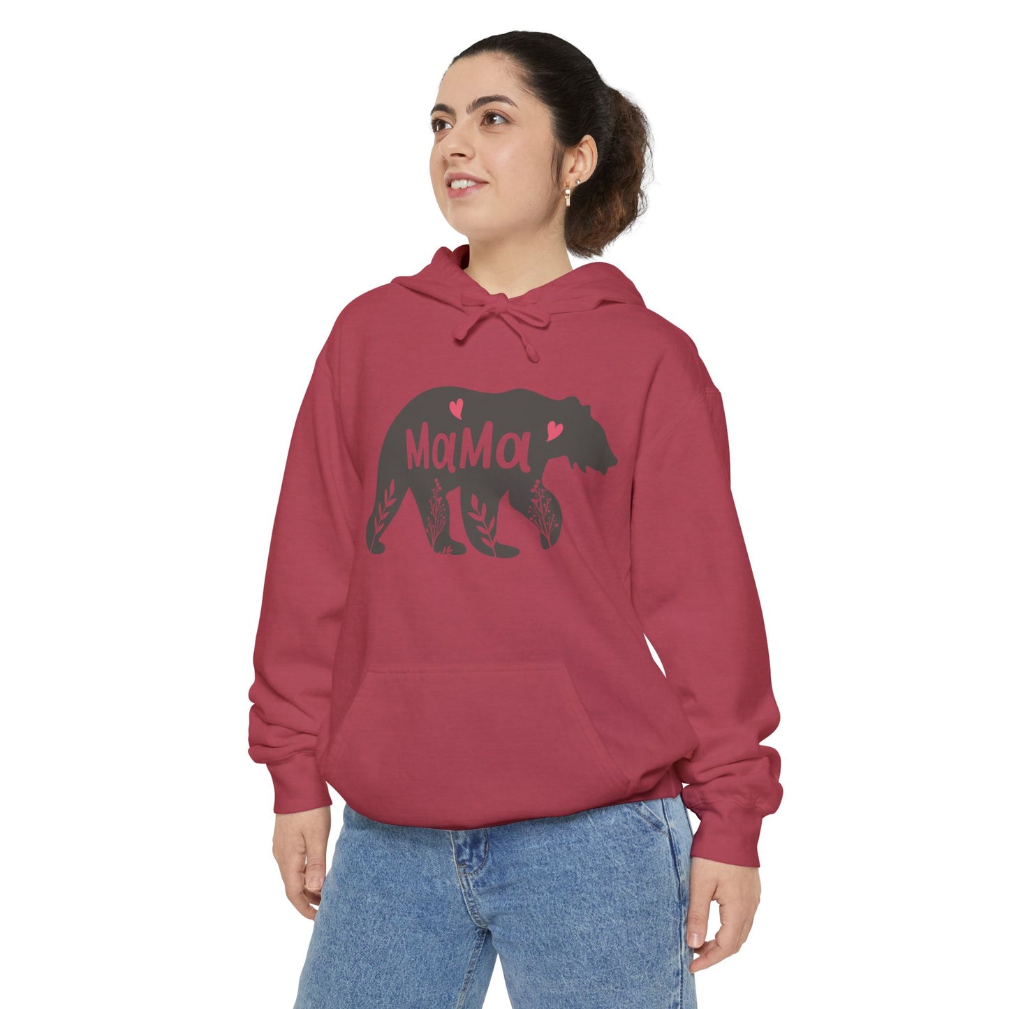 Mama Bear Hoodie - Cozy & Stylish Unisex Garment-Dyed Sweatshirt for Mother's Day or Casual Wear