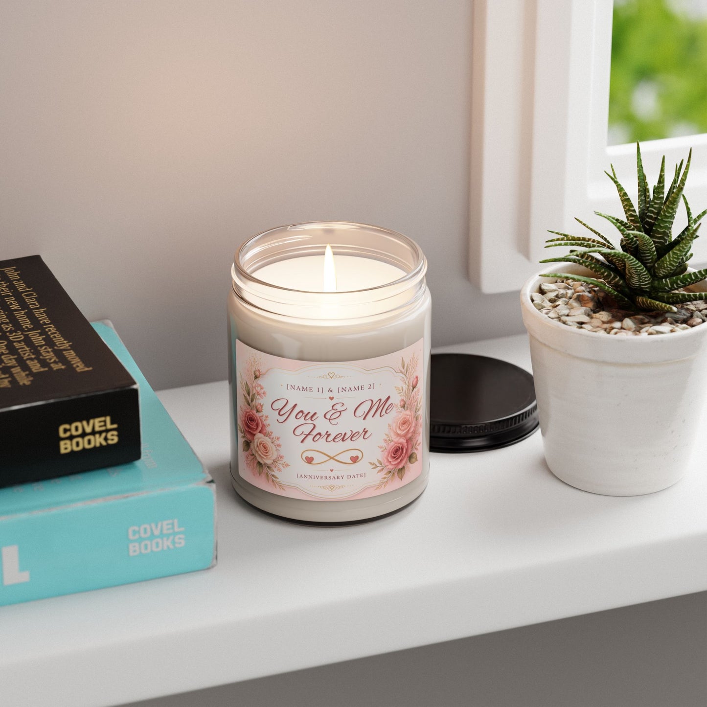 Personalized “You & Me Forever” Scented Soy Candle, 9oz