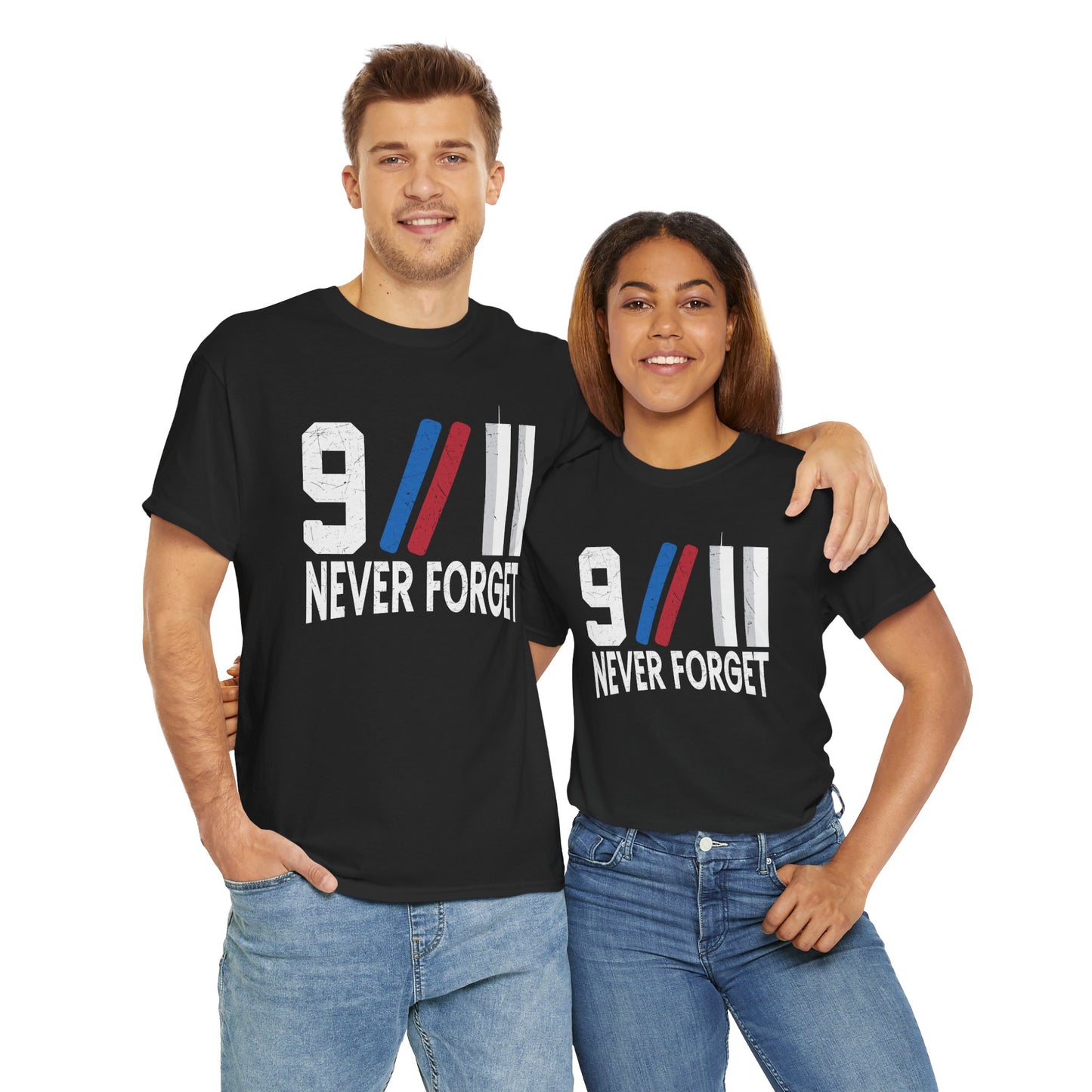 9/11 Never Forget Unisex Tee, Commemorative T-Shirt, Patriotic Apparel, Remembrance Day Shirt, Memorial Gift