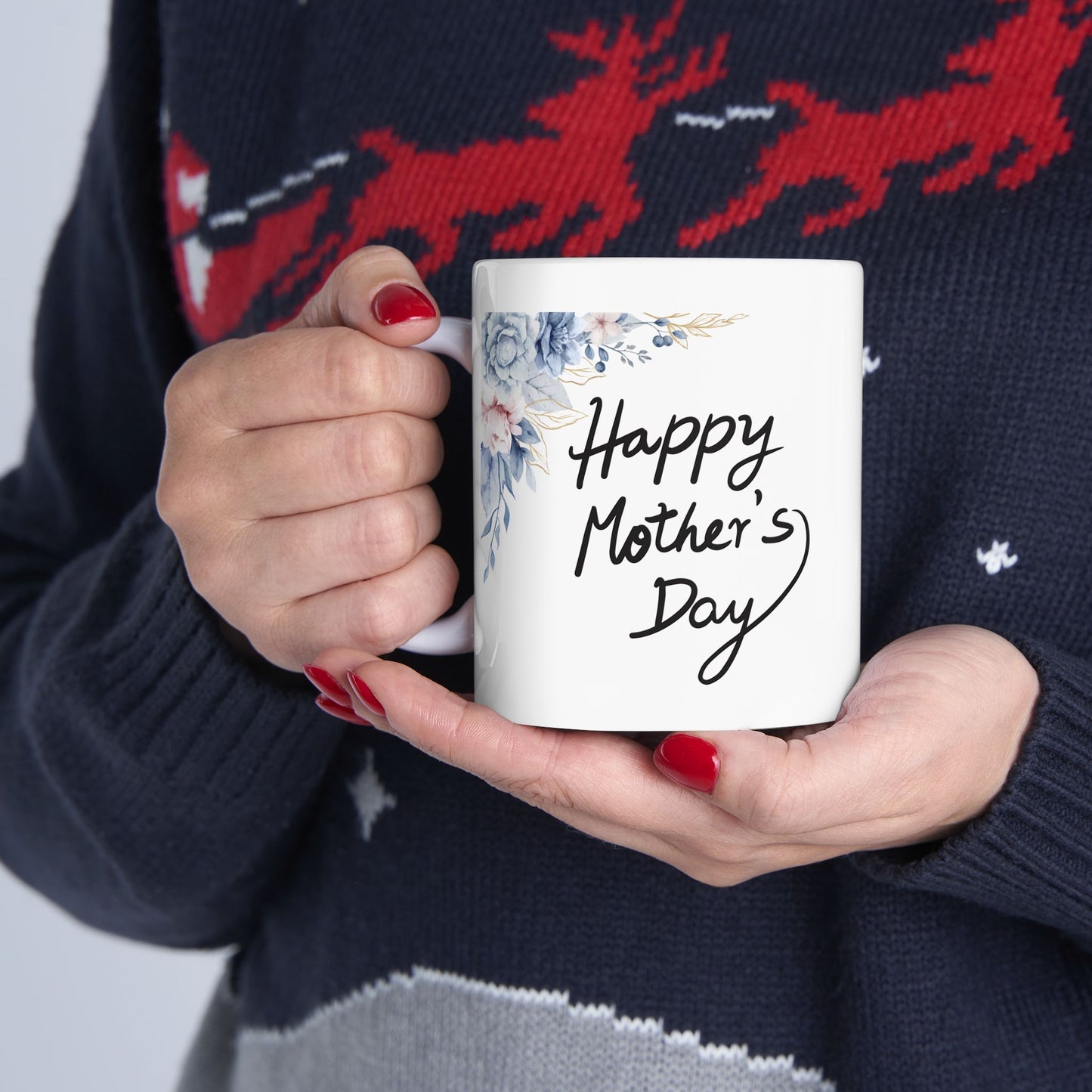 Floral Happy Mother's Day Ceramic Mug - 11oz