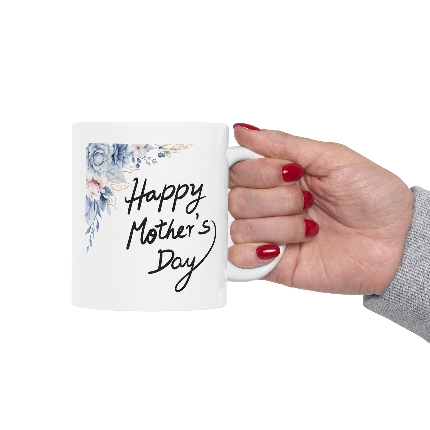 Floral Happy Mother's Day Ceramic Mug - 11oz