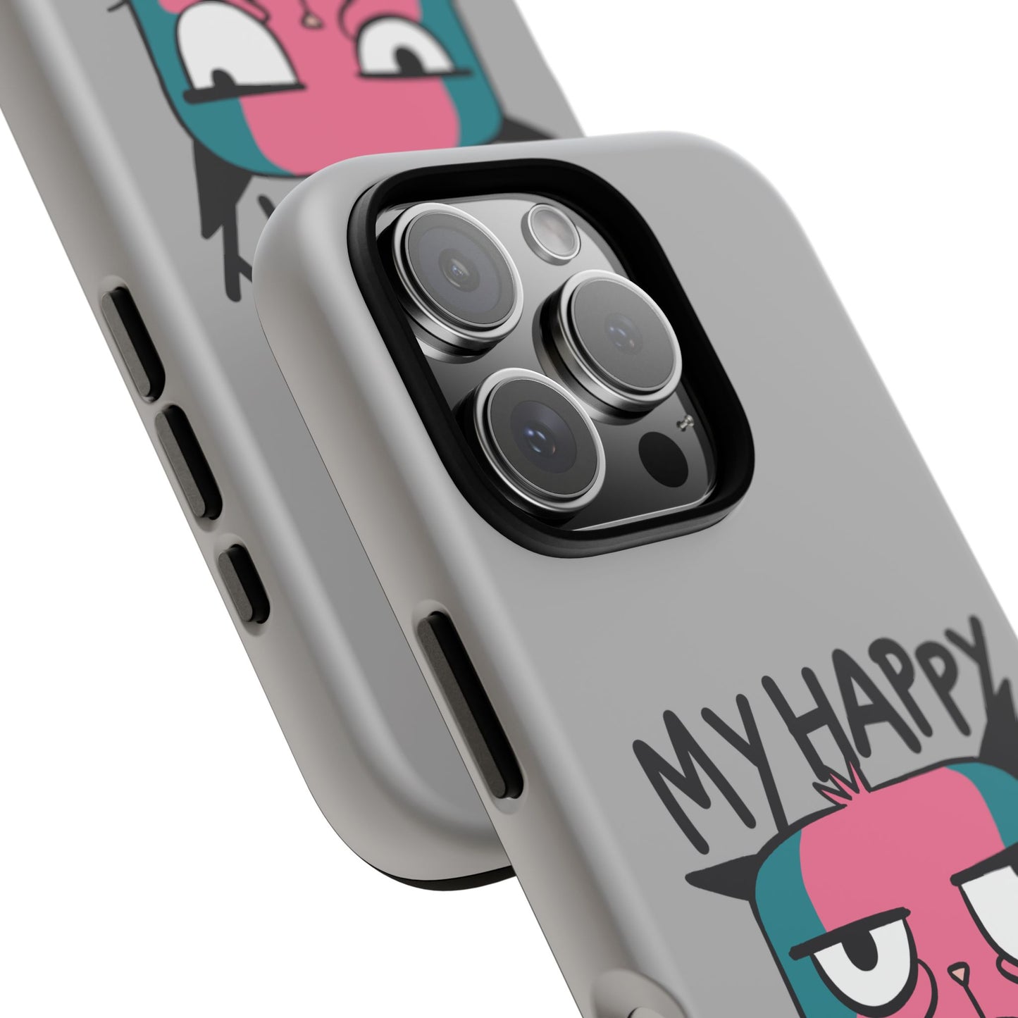 Funny Cat Phone Case - 'My Happy Face' Tough Design