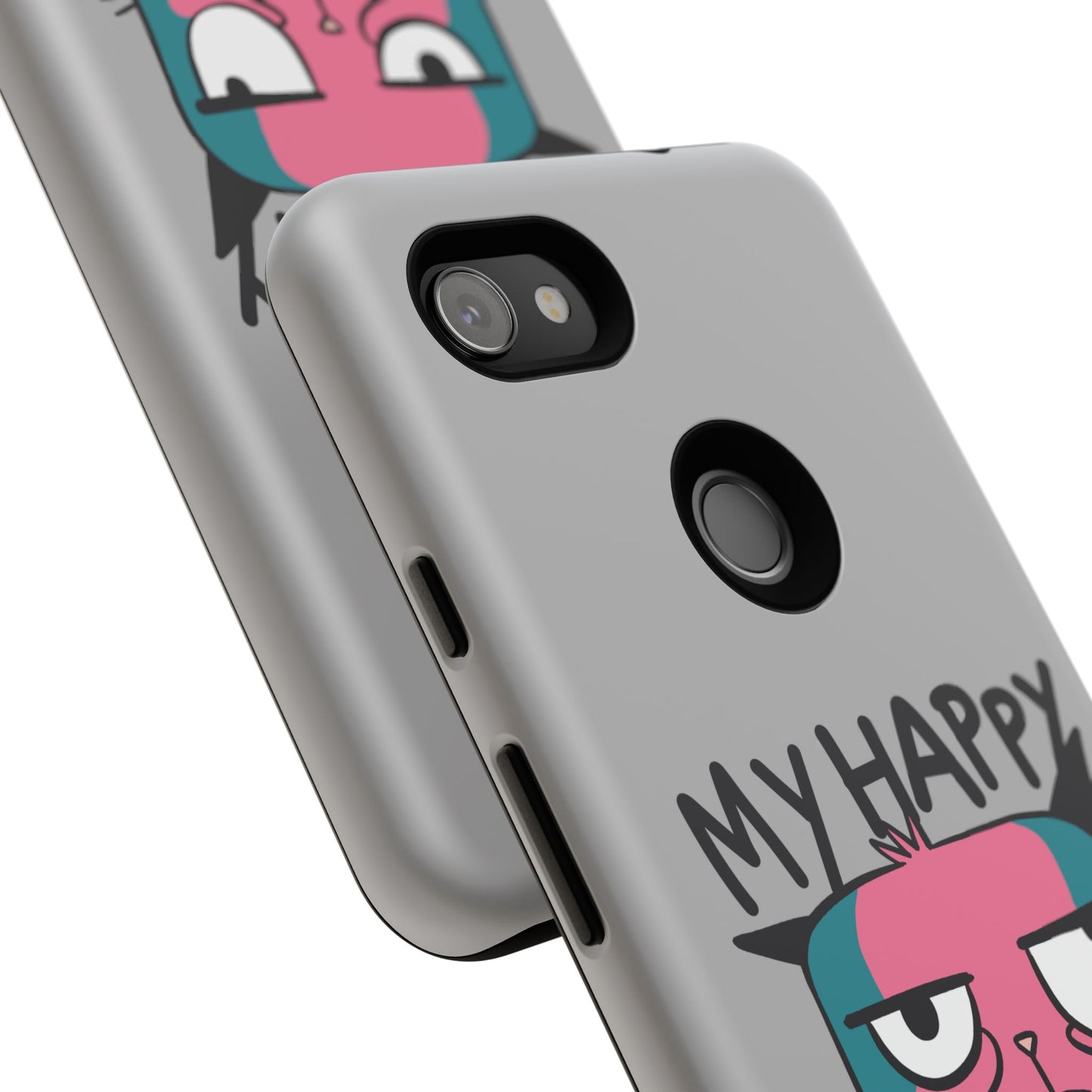 Funny Cat Phone Case - 'My Happy Face' Tough Design