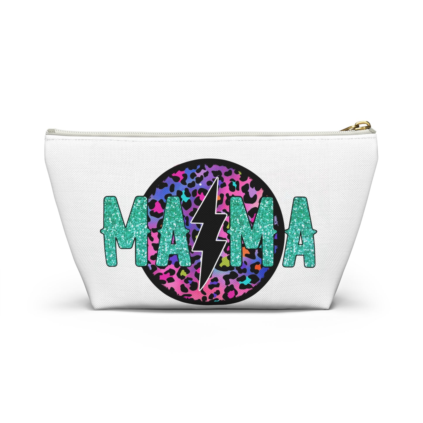 Colorful Leopard Print Accessory Pouch for Moms | #momlife & Mama Designs