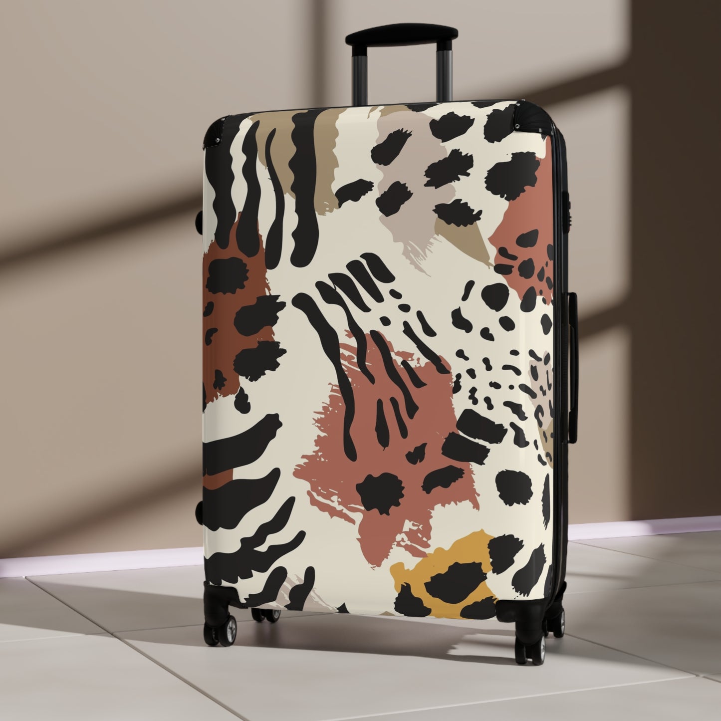 Trendy Animal Print Suitcase - Stylish Travel Luggage for Adventurers