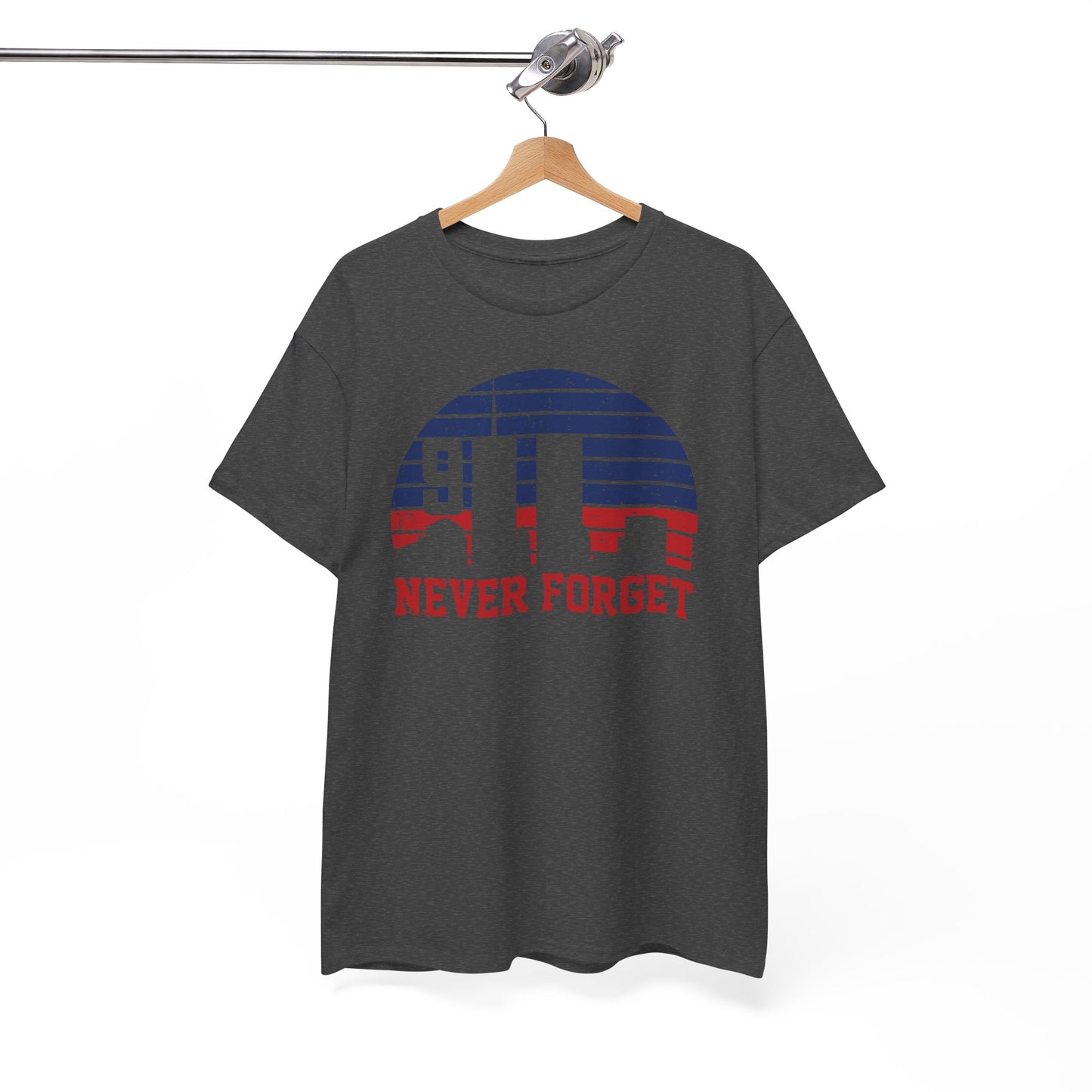"Never Forget" Memorial Shirt, Patriotic Tee, Remembrance Apparel, 9/11 Tribute Shirt