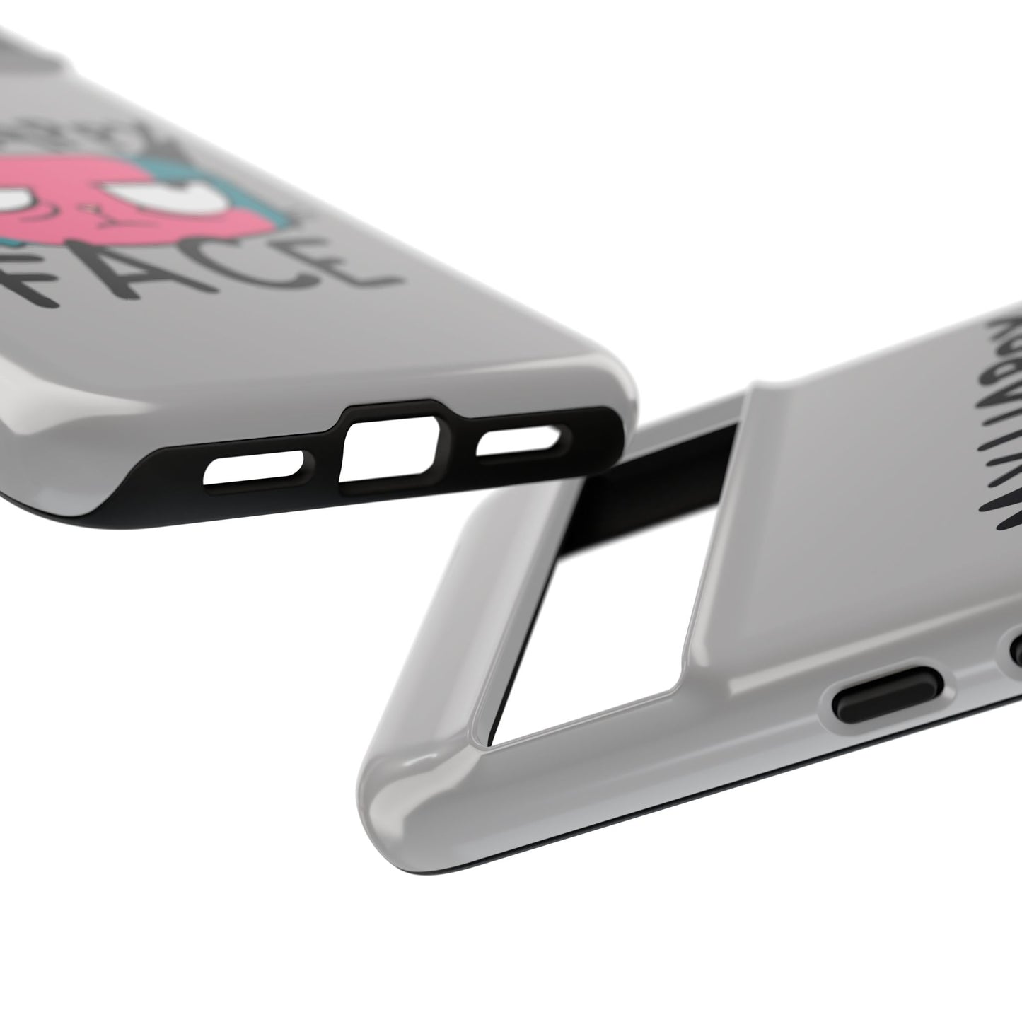 Funny Cat Phone Case - 'My Happy Face' Tough Design