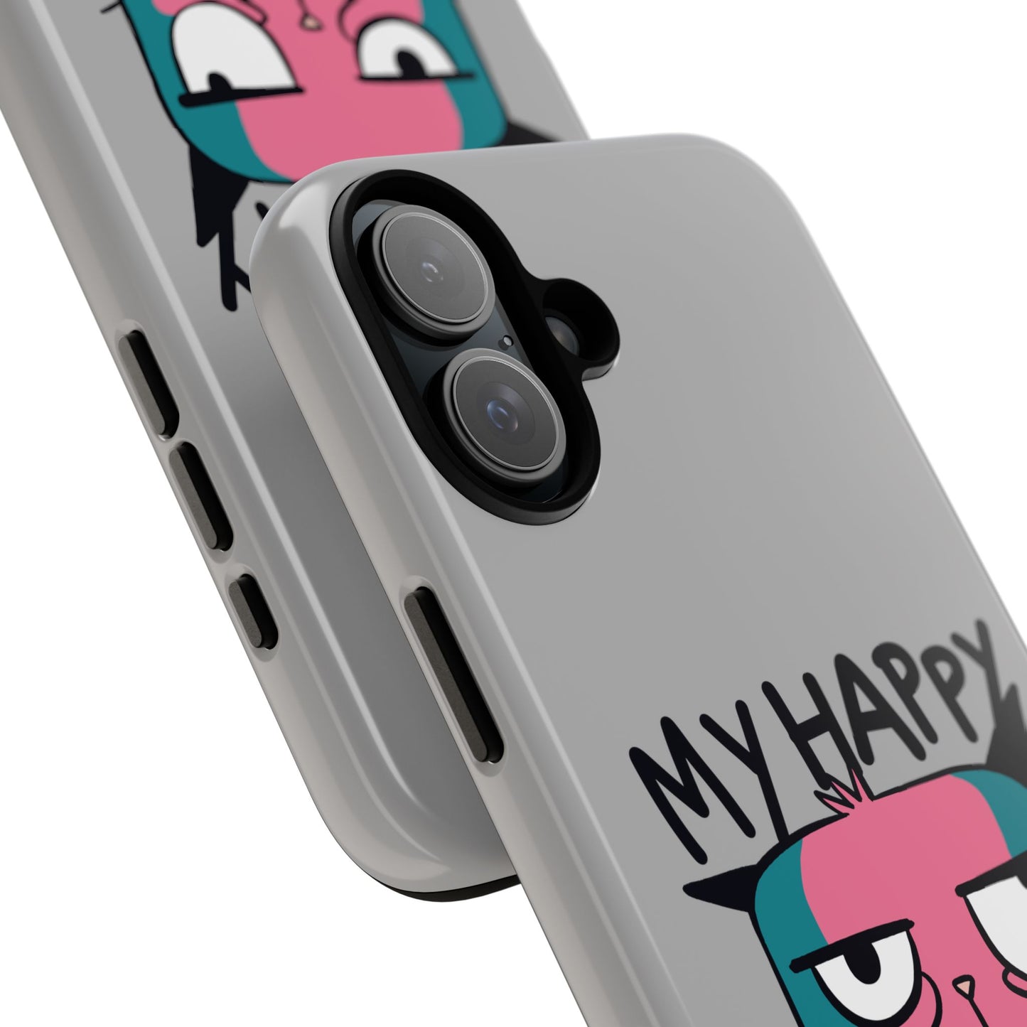 Funny Cat Phone Case - 'My Happy Face' Tough Design