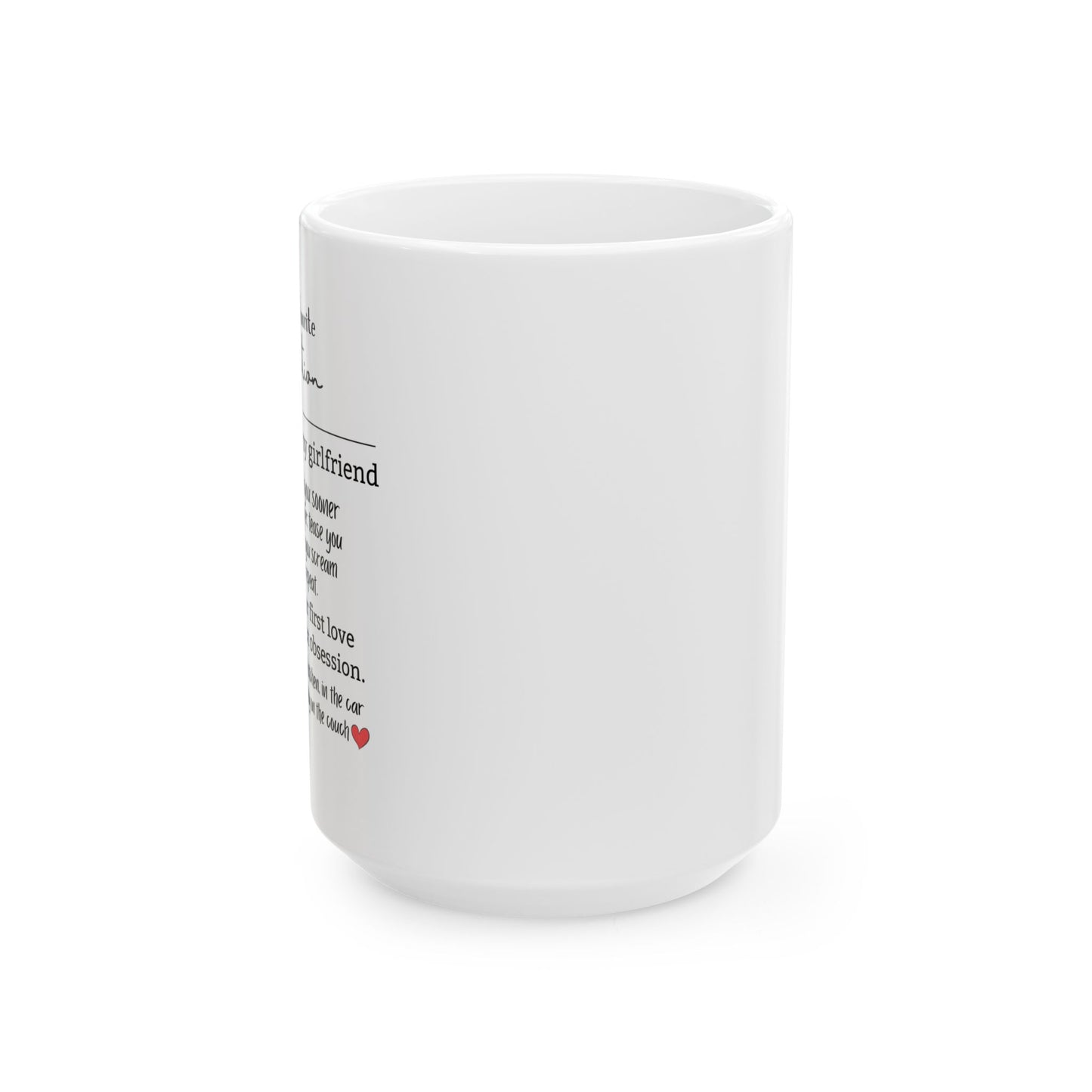 To My Favorite Distraction Mug Romantic Ceramic Mug - Perfect Gift for Girlfriend, Coffee Lover, Anniversary Celebration