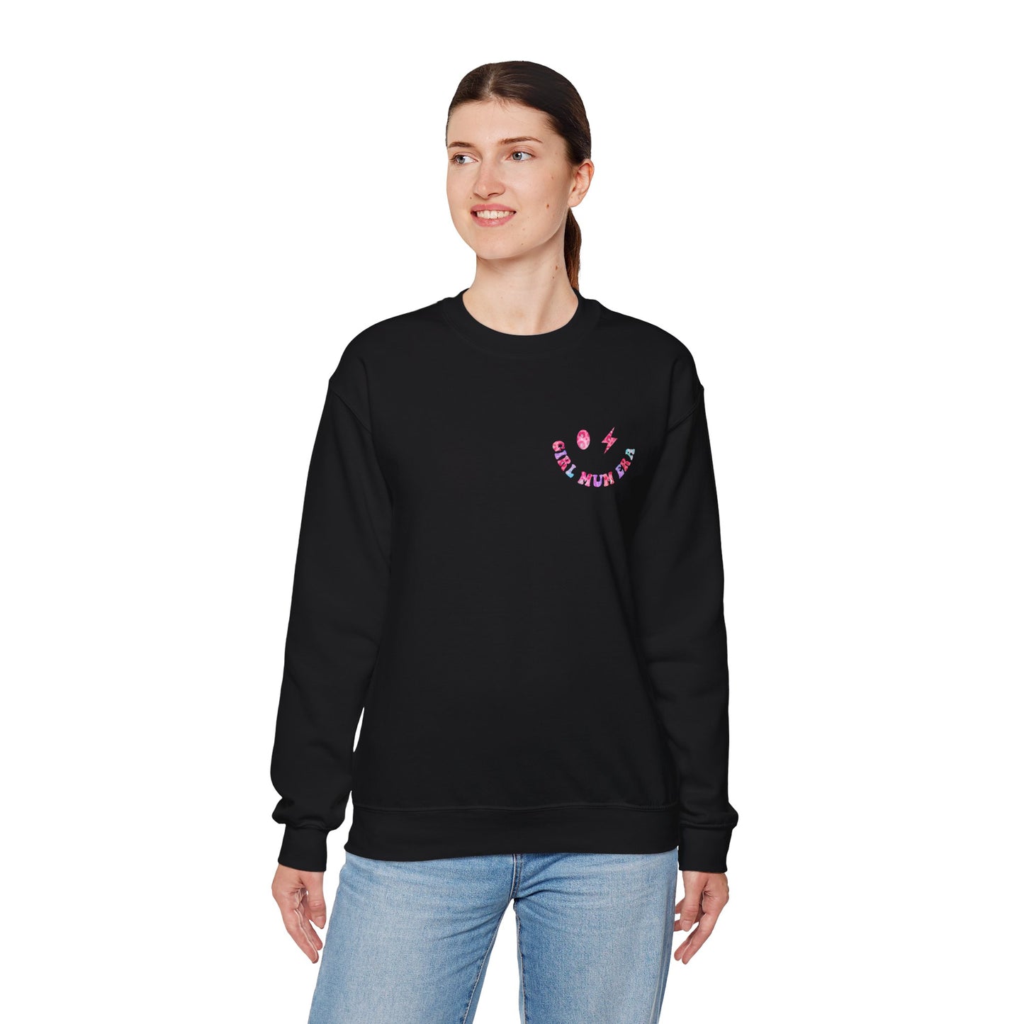 'In My Girl Mum Era' Cute Crewneck Sweatshirt Perfect for Mother's Day
