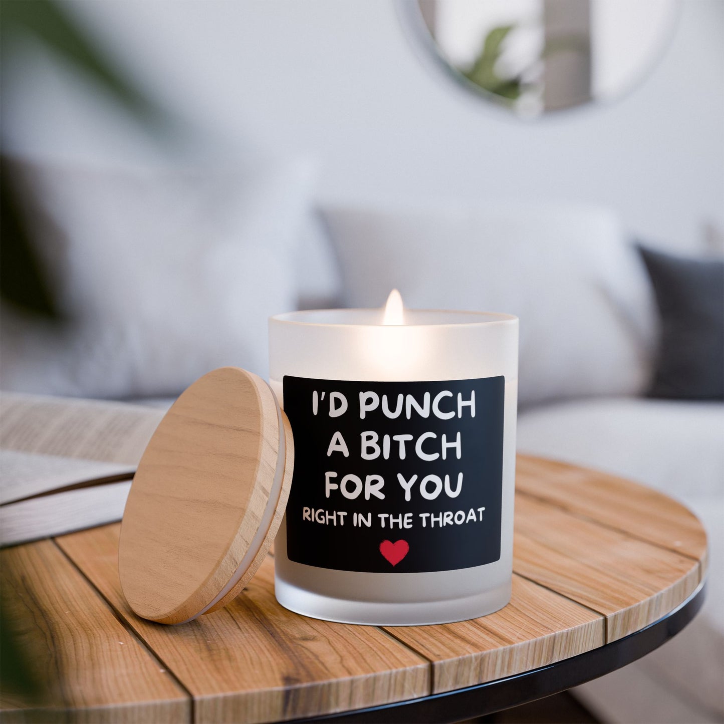 Fierce Loyalty - Frosted Glass Candle, 11oz