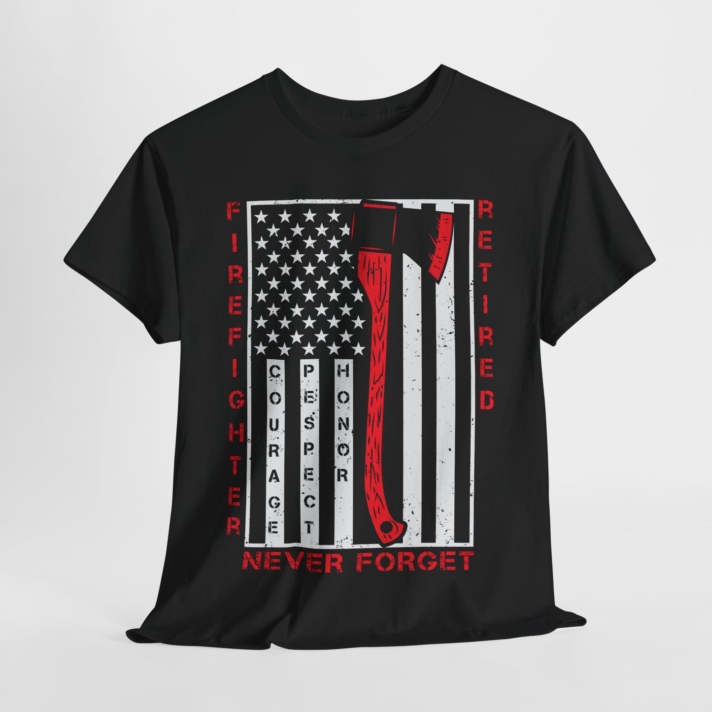 Retired Firefighter Tee | Tribute Shirt, Firefighter Gift, Fireman T-Shirt, Hero Apparel, 4th of July Shirt