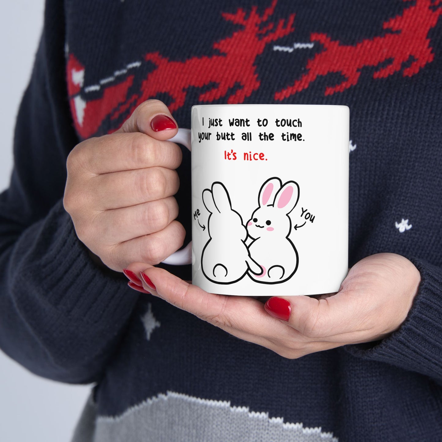 Butt Bunny 11oz Ceramic Mug