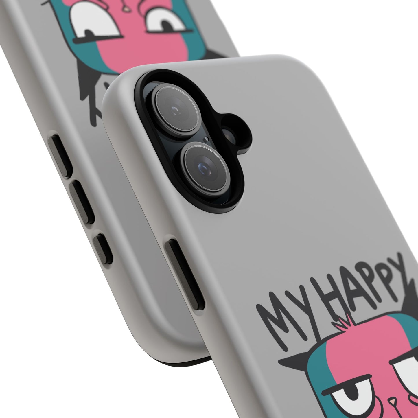 Funny Cat Phone Case - 'My Happy Face' Tough Design