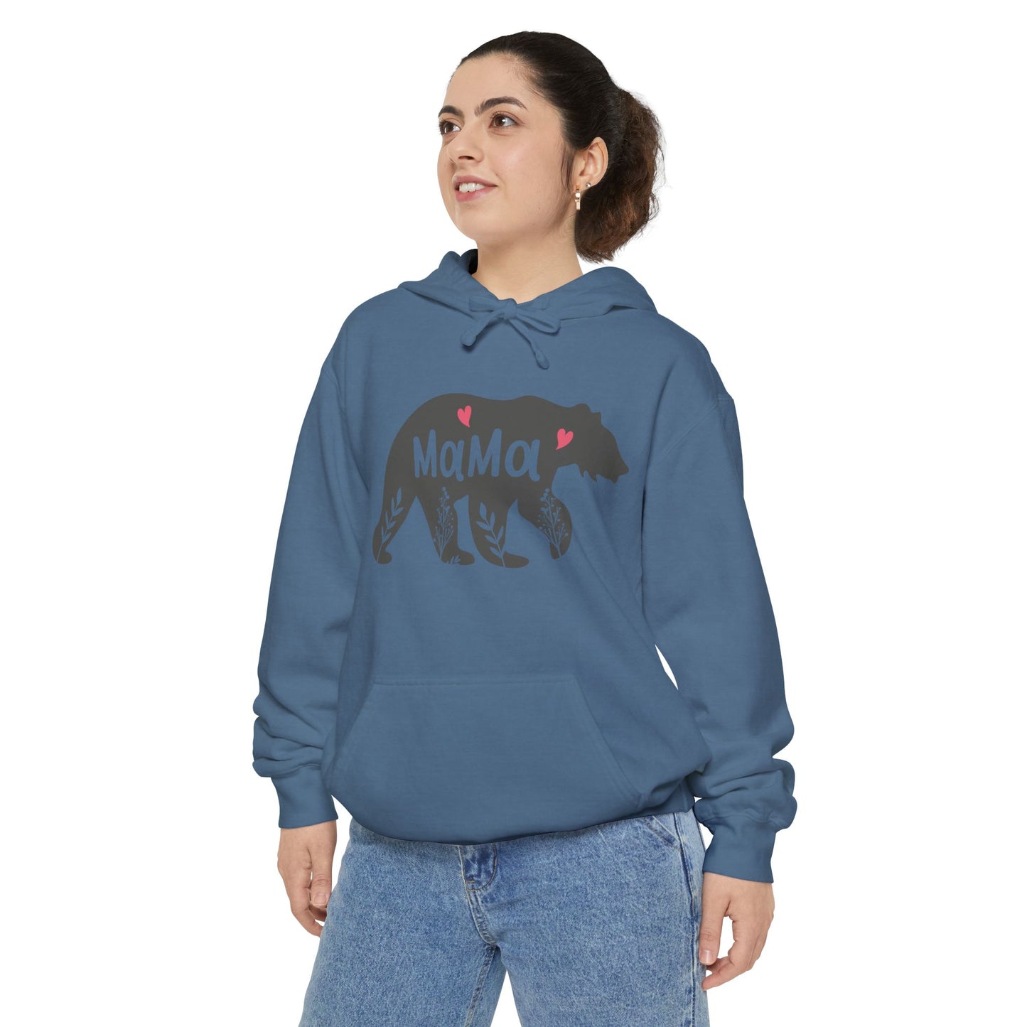 Mama Bear Hoodie - Cozy & Stylish Unisex Garment-Dyed Sweatshirt for Mother's Day or Casual Wear