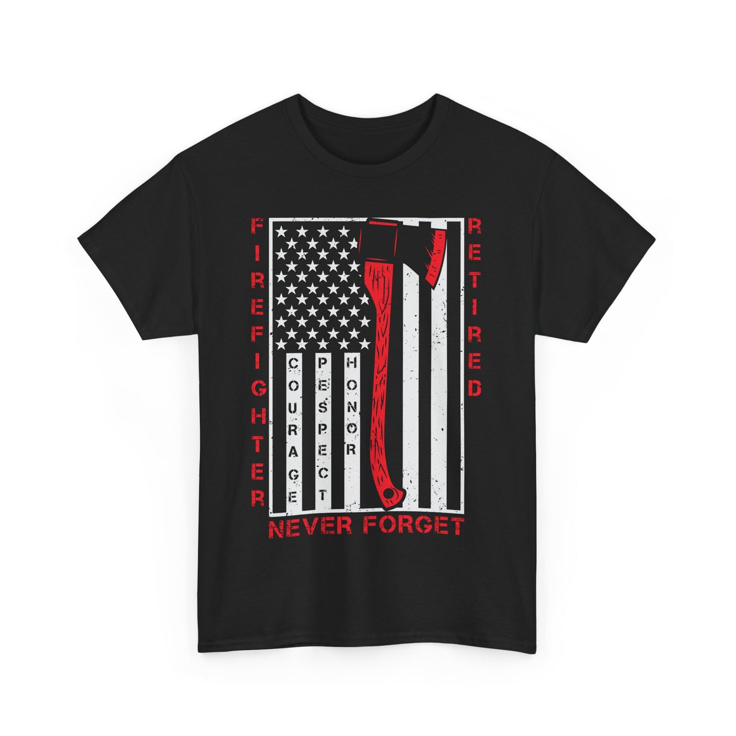 Retired Firefighter Tee | Tribute Shirt, Firefighter Gift, Fireman T-Shirt, Hero Apparel, 4th of July Shirt
