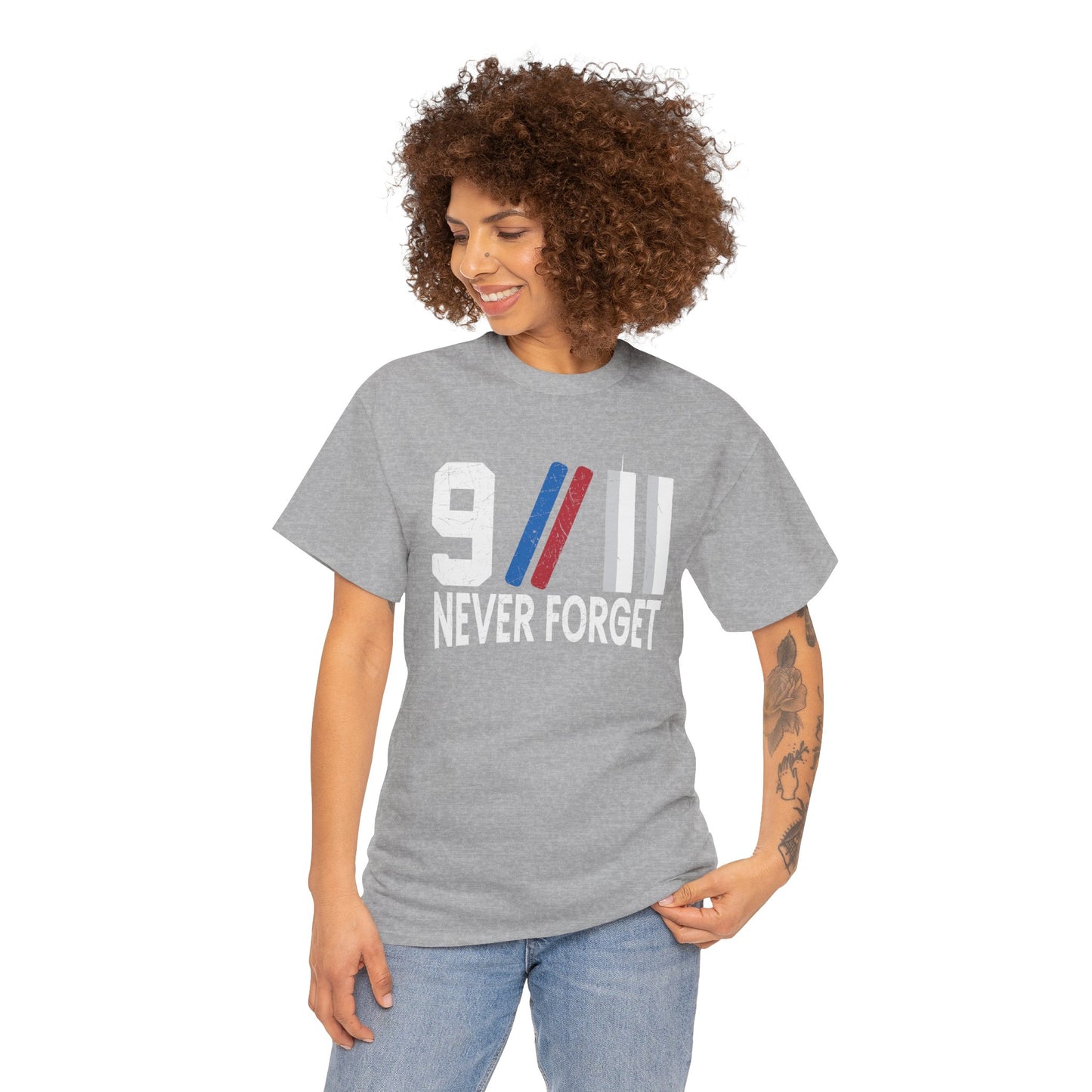 9/11 Never Forget Unisex Tee, Commemorative T-Shirt, Patriotic Apparel, Remembrance Day Shirt, Memorial Gift
