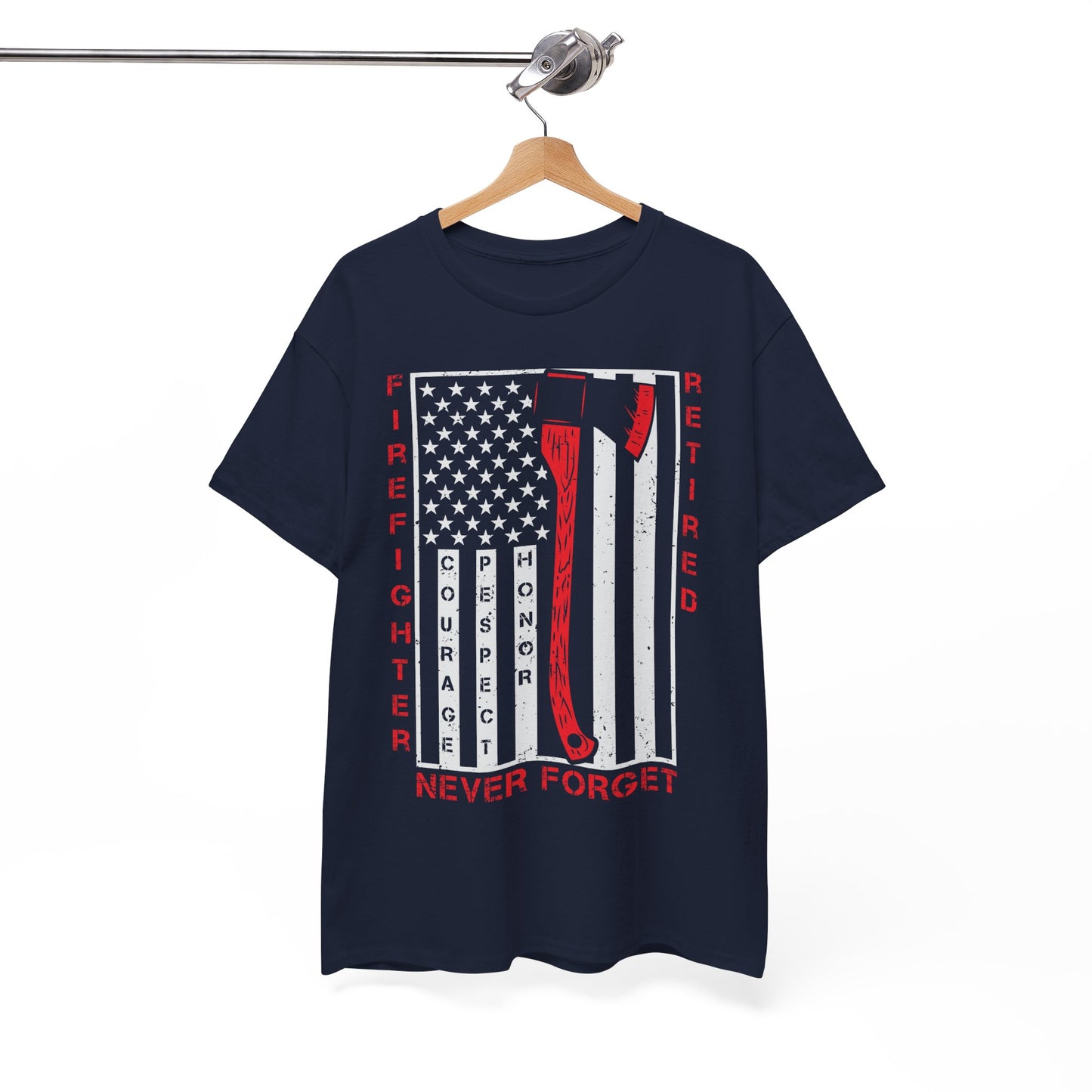 Retired Firefighter Tee | Tribute Shirt, Firefighter Gift, Fireman T-Shirt, Hero Apparel, 4th of July Shirt