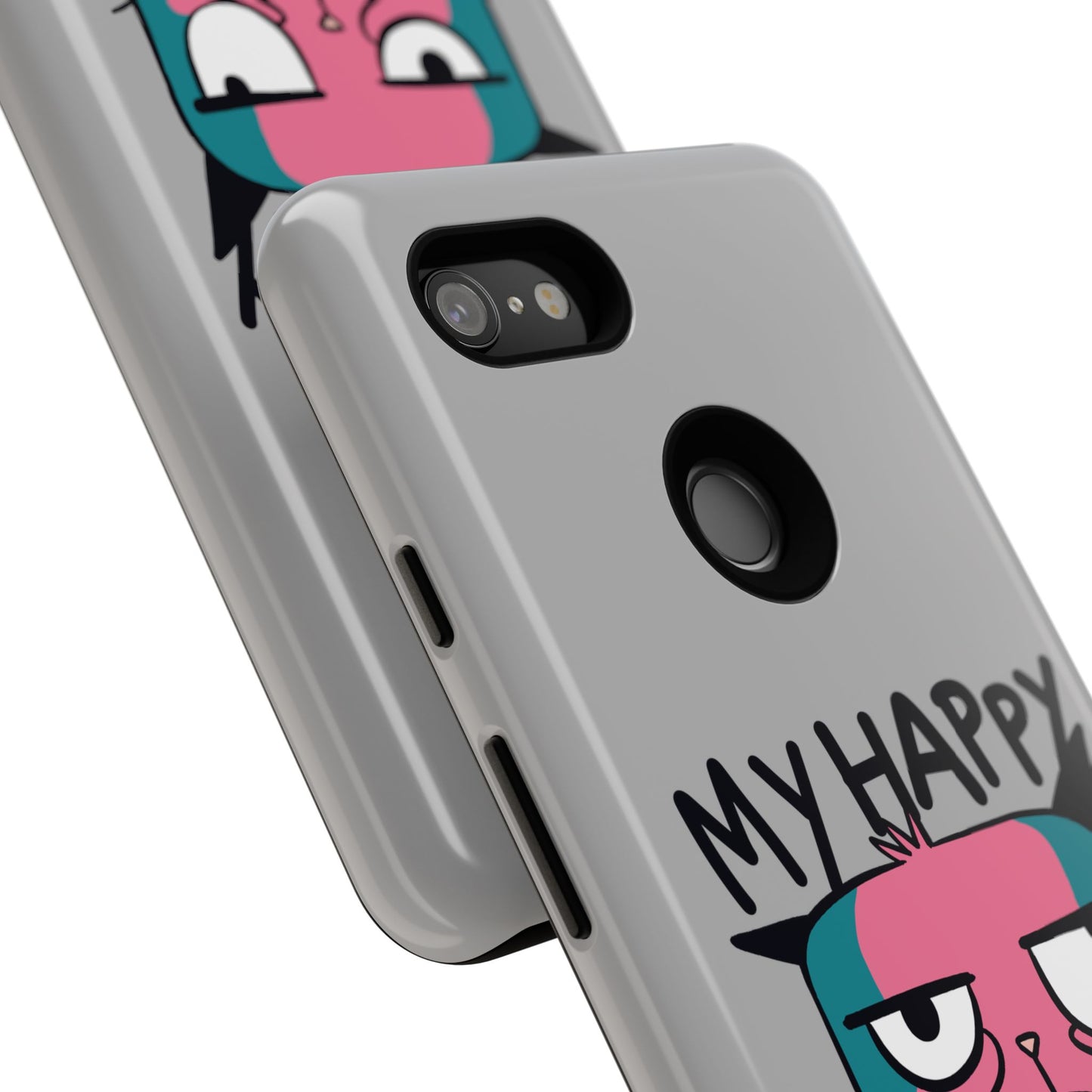 Funny Cat Phone Case - 'My Happy Face' Tough Design