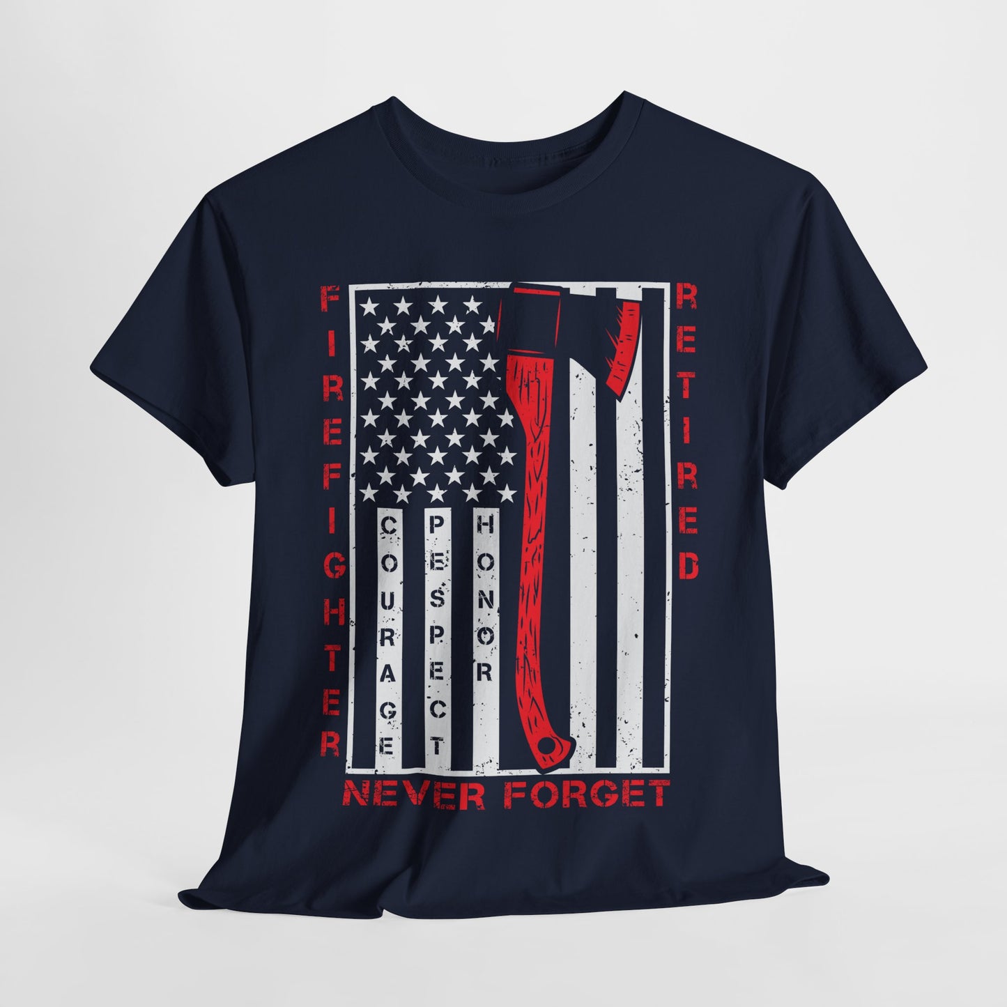 Retired Firefighter Tee | Tribute Shirt, Firefighter Gift, Fireman T-Shirt, Hero Apparel, 4th of July Shirt