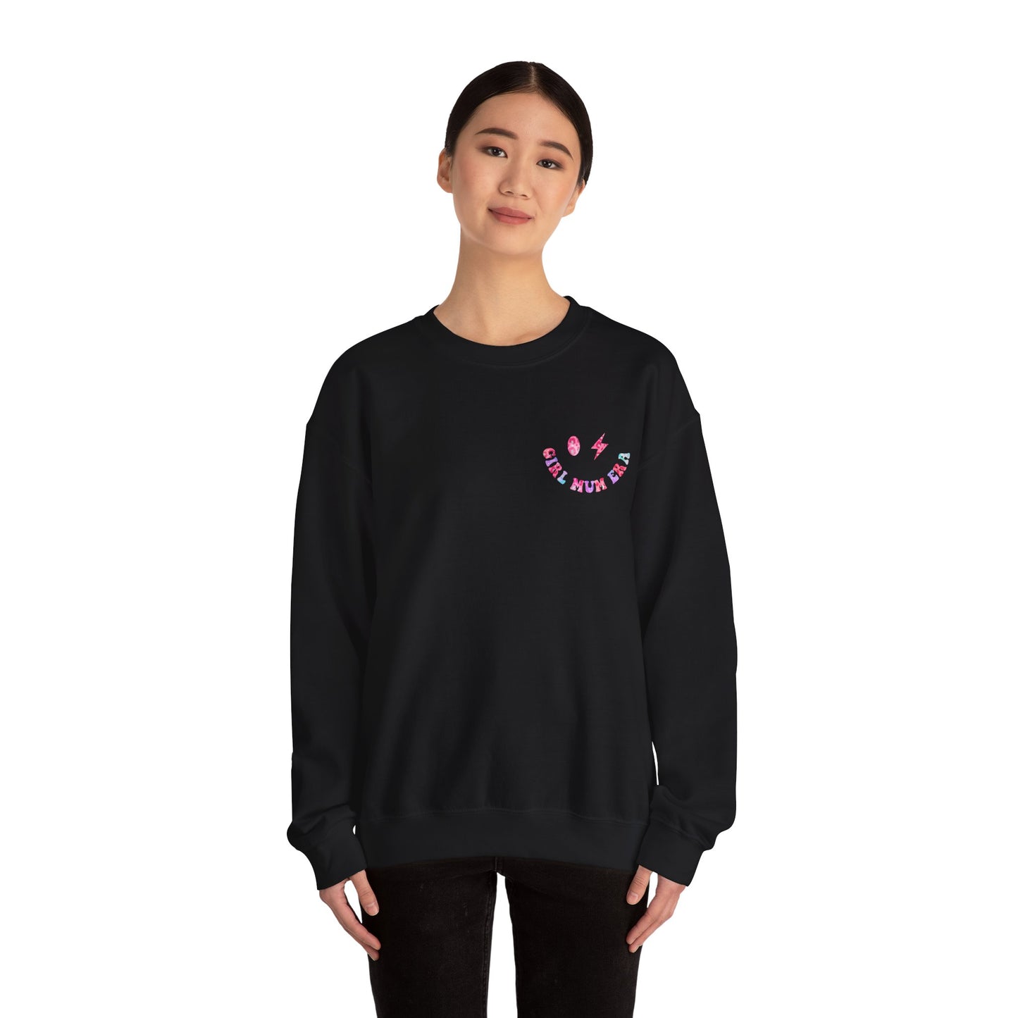 'In My Girl Mum Era' Cute Crewneck Sweatshirt Perfect for Mother's Day