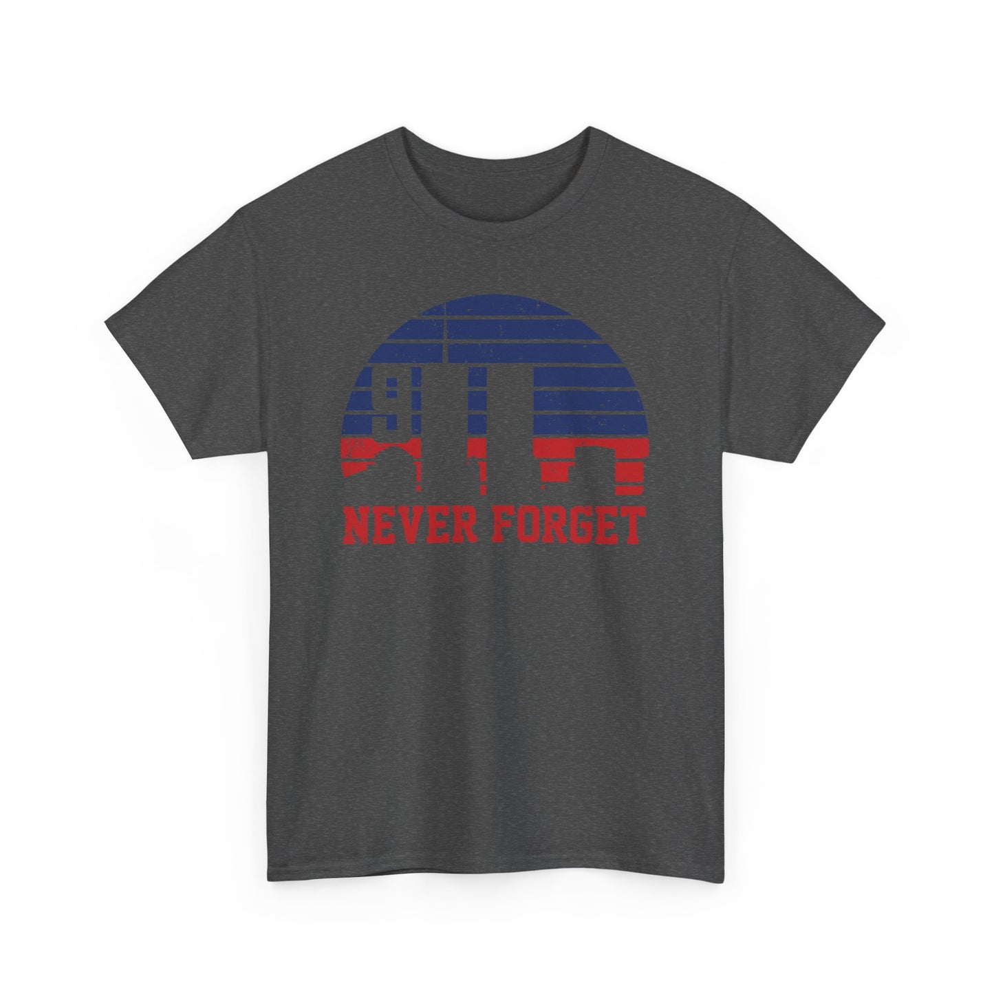 "Never Forget" Memorial Shirt, Patriotic Tee, Remembrance Apparel, 9/11 Tribute Shirt