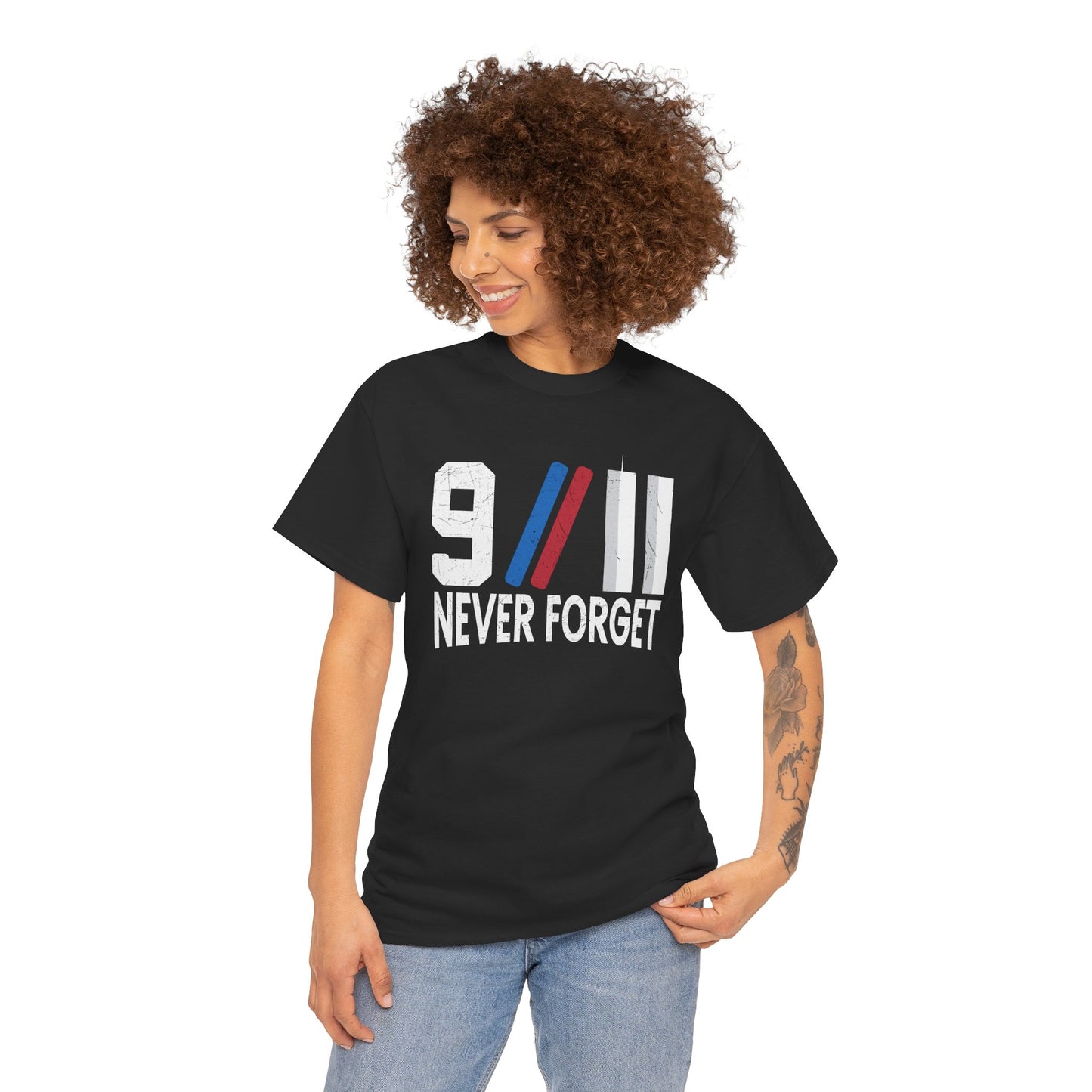 9/11 Never Forget Unisex Tee, Commemorative T-Shirt, Patriotic Apparel, Remembrance Day Shirt, Memorial Gift