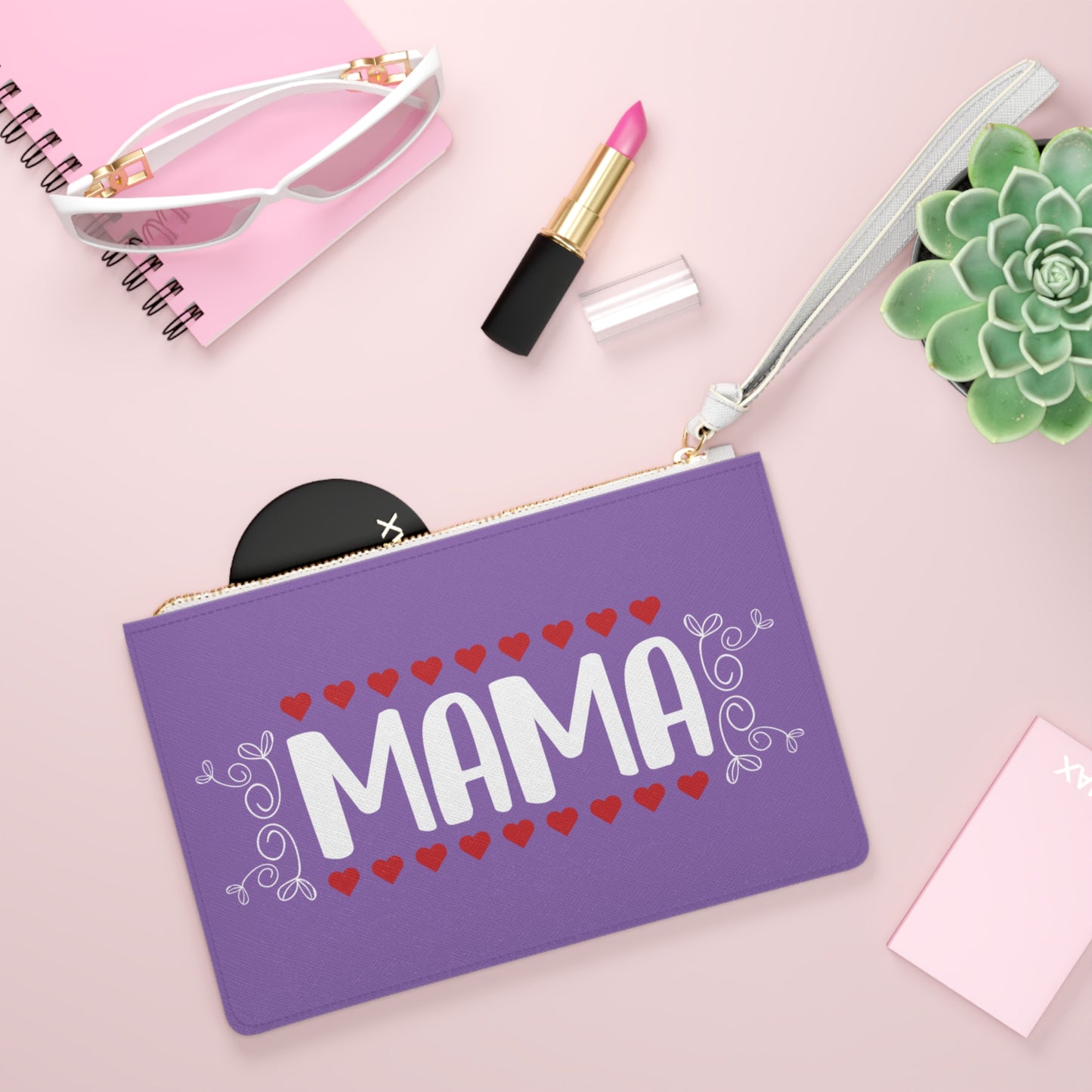 Mama Clutch Bag - Heart Design Gift for Moms