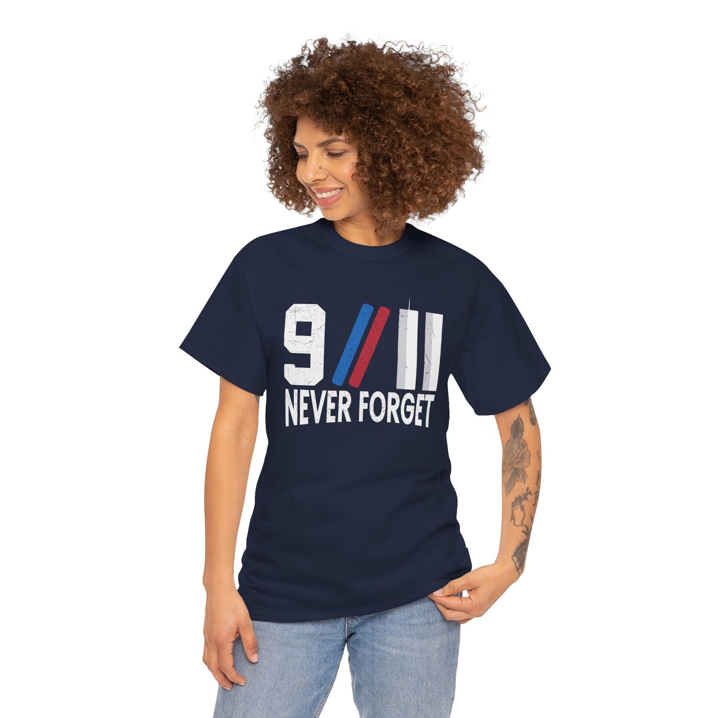 9/11 Never Forget Unisex Tee, Commemorative T-Shirt, Patriotic Apparel, Remembrance Day Shirt, Memorial Gift