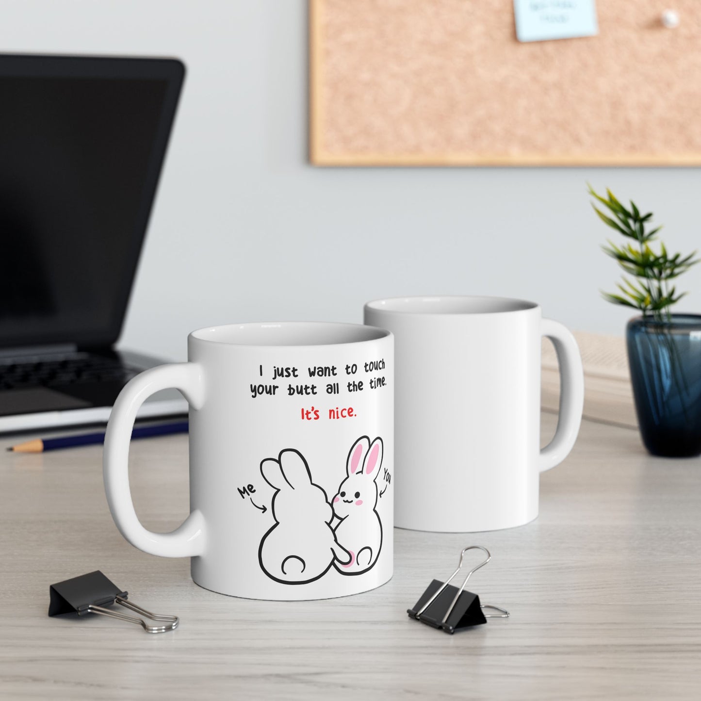 Butt Bunny 11oz Ceramic Mug