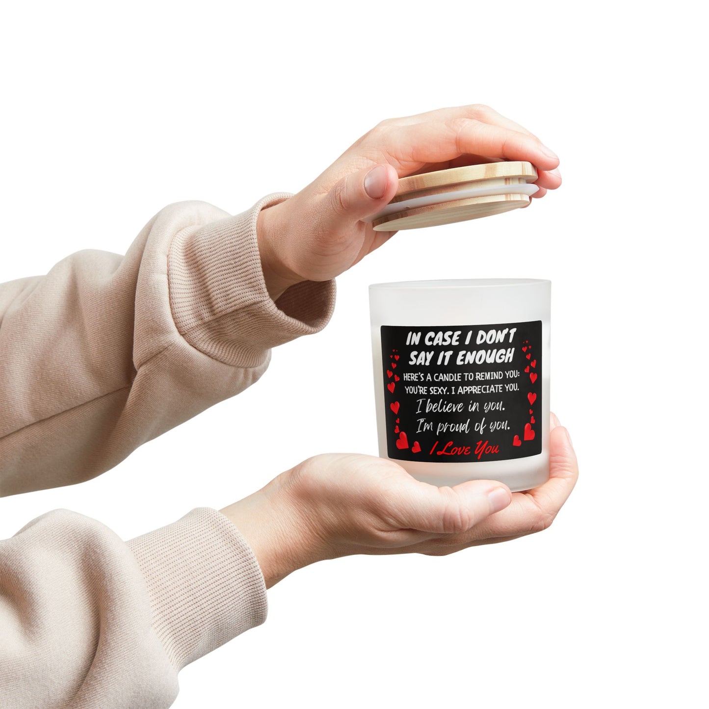 A Little Reminder: You're Amazing Frosted Glass Candle, 11oz