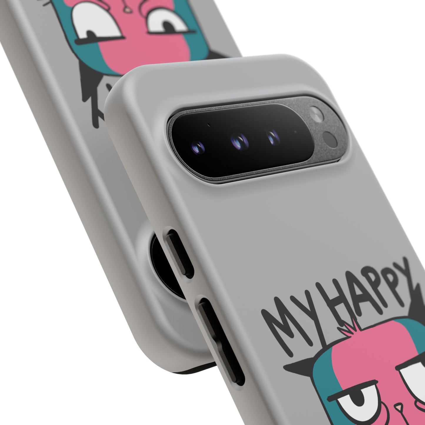 Funny Cat Phone Case - 'My Happy Face' Tough Design