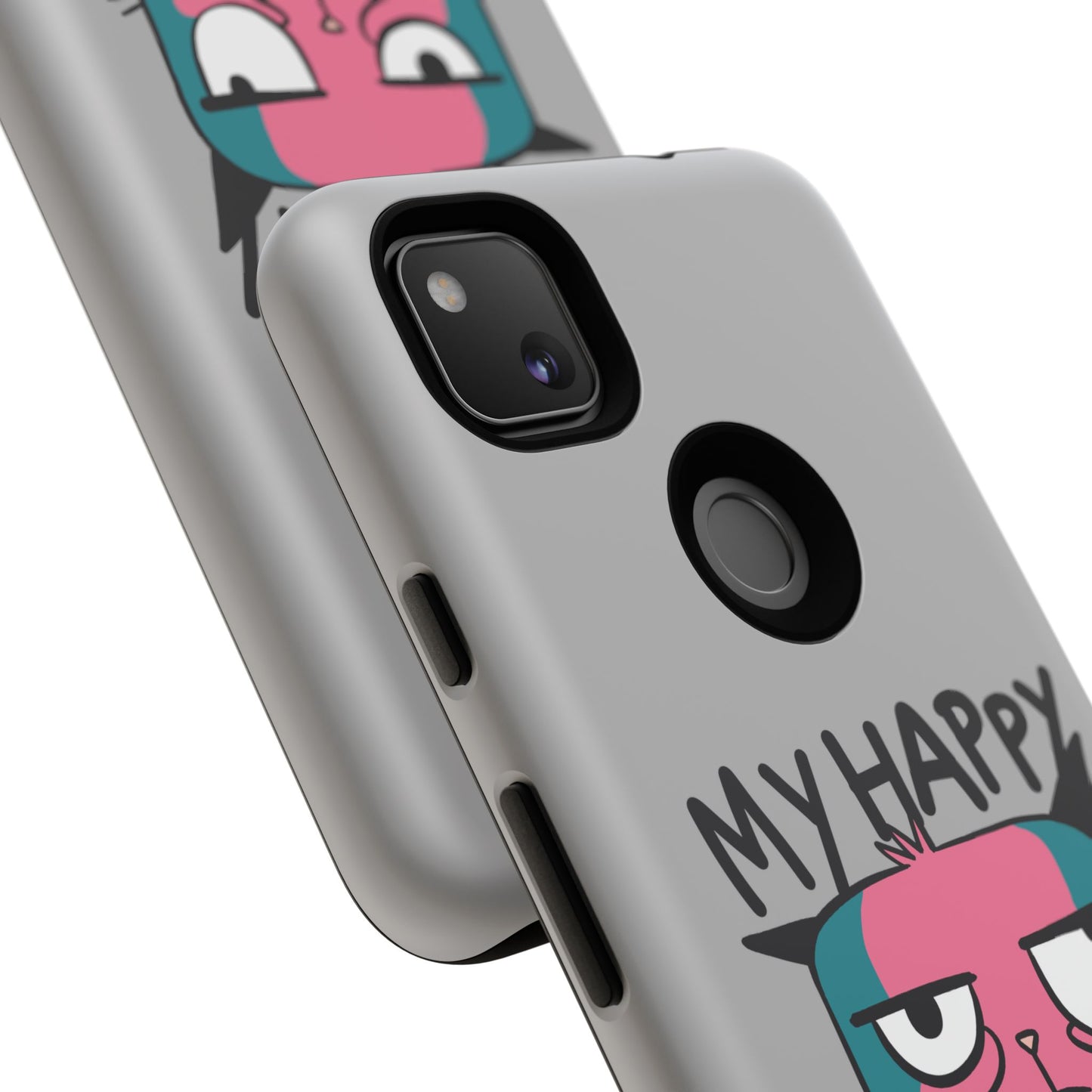 Funny Cat Phone Case - 'My Happy Face' Tough Design