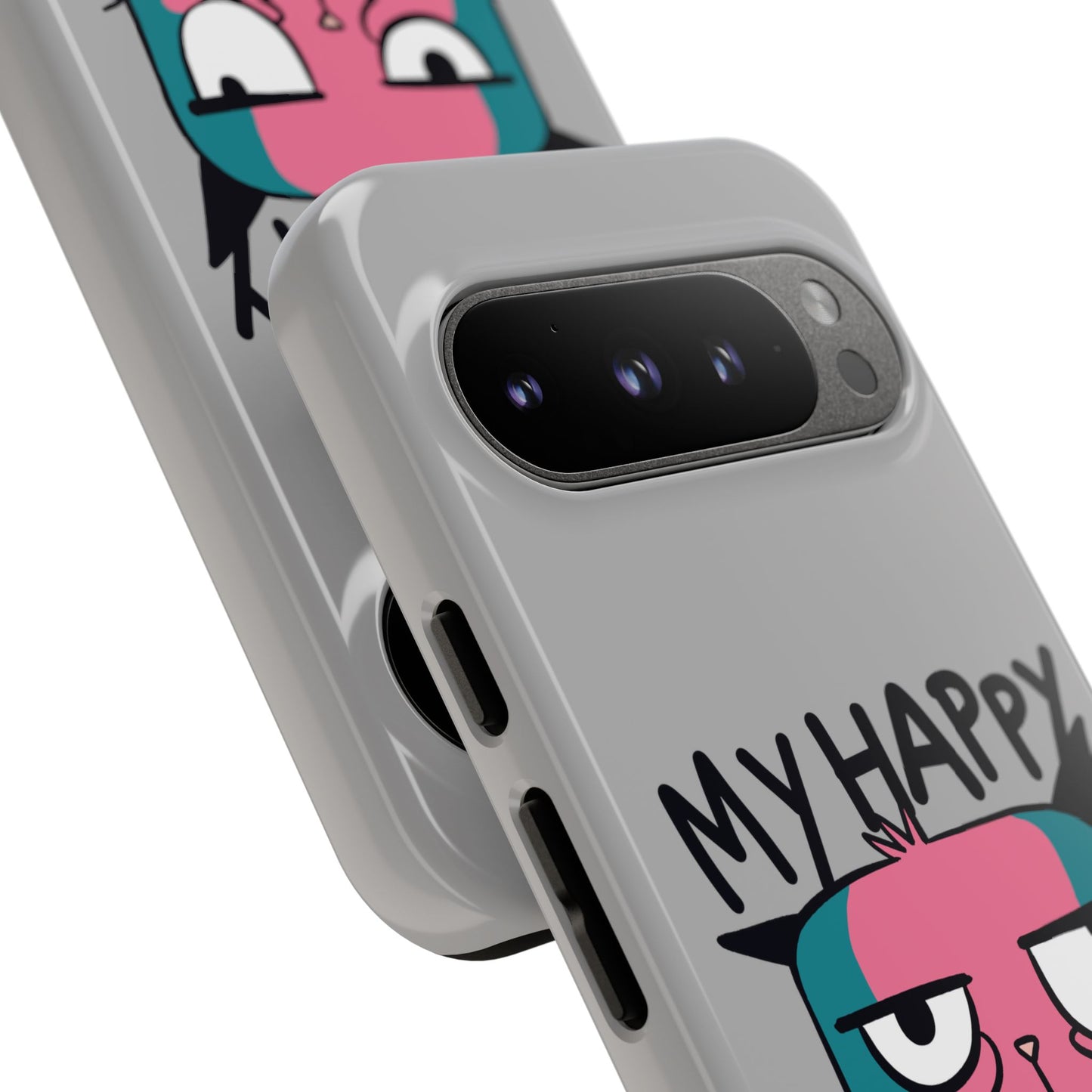 Funny Cat Phone Case - 'My Happy Face' Tough Design